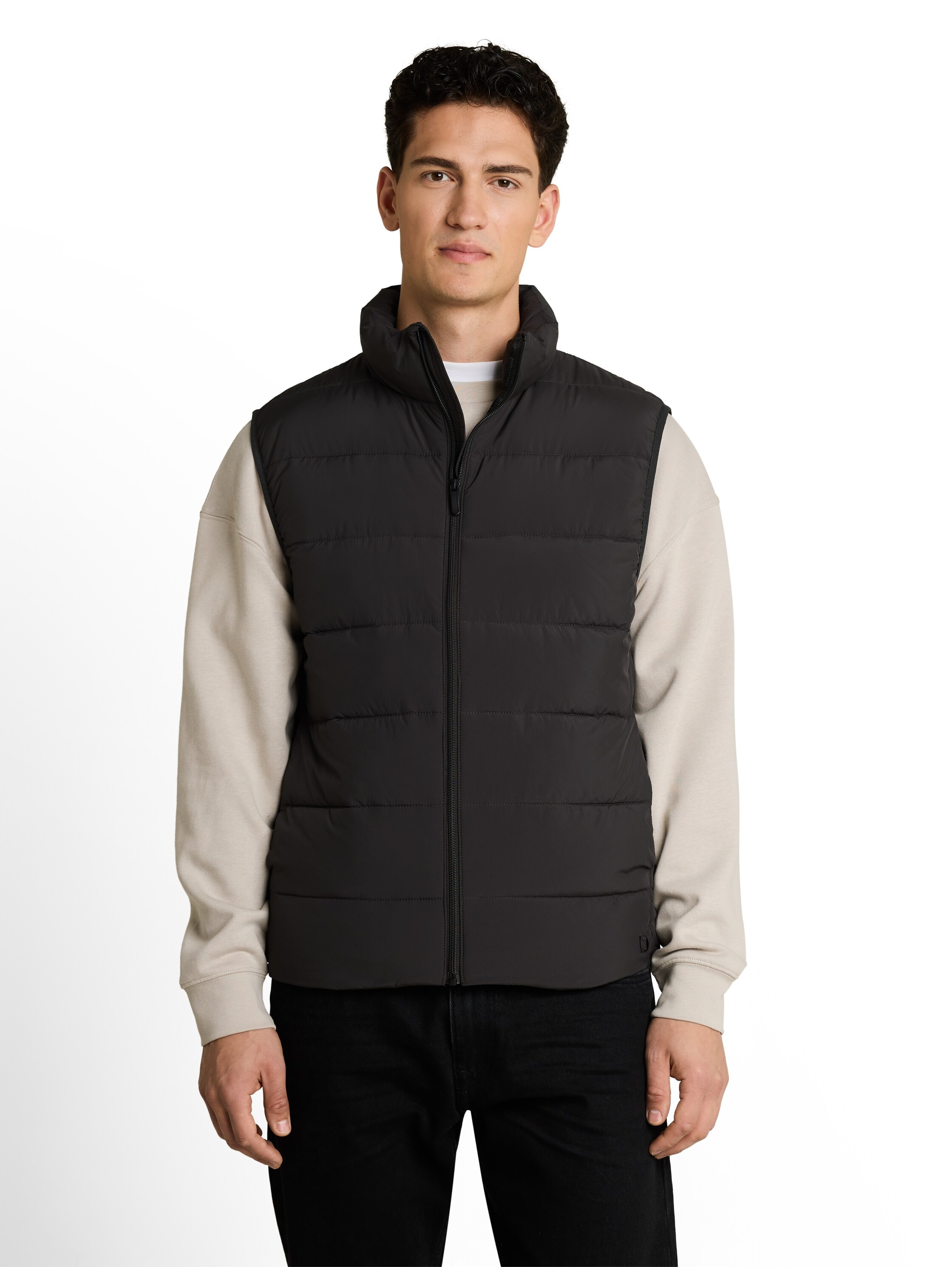 Image of TOM TAILOR Denim Steppweste mit Stehkragen und Reissverschluss
