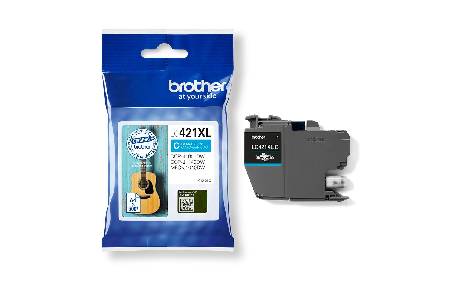 Brother Tintenpatrone »LC421XLC Cyan«