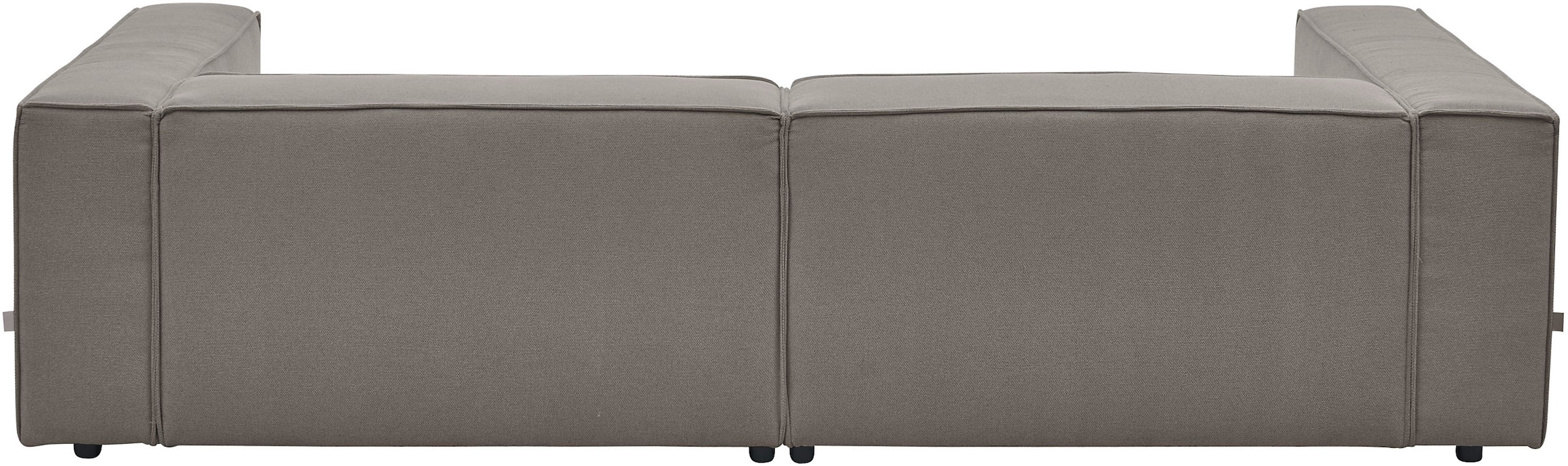 LeGer Home by Lena Gercke 3-places »PIARA, Struktur, Couch mit Kedernaht« pieds noirs, confort d'assise agréable