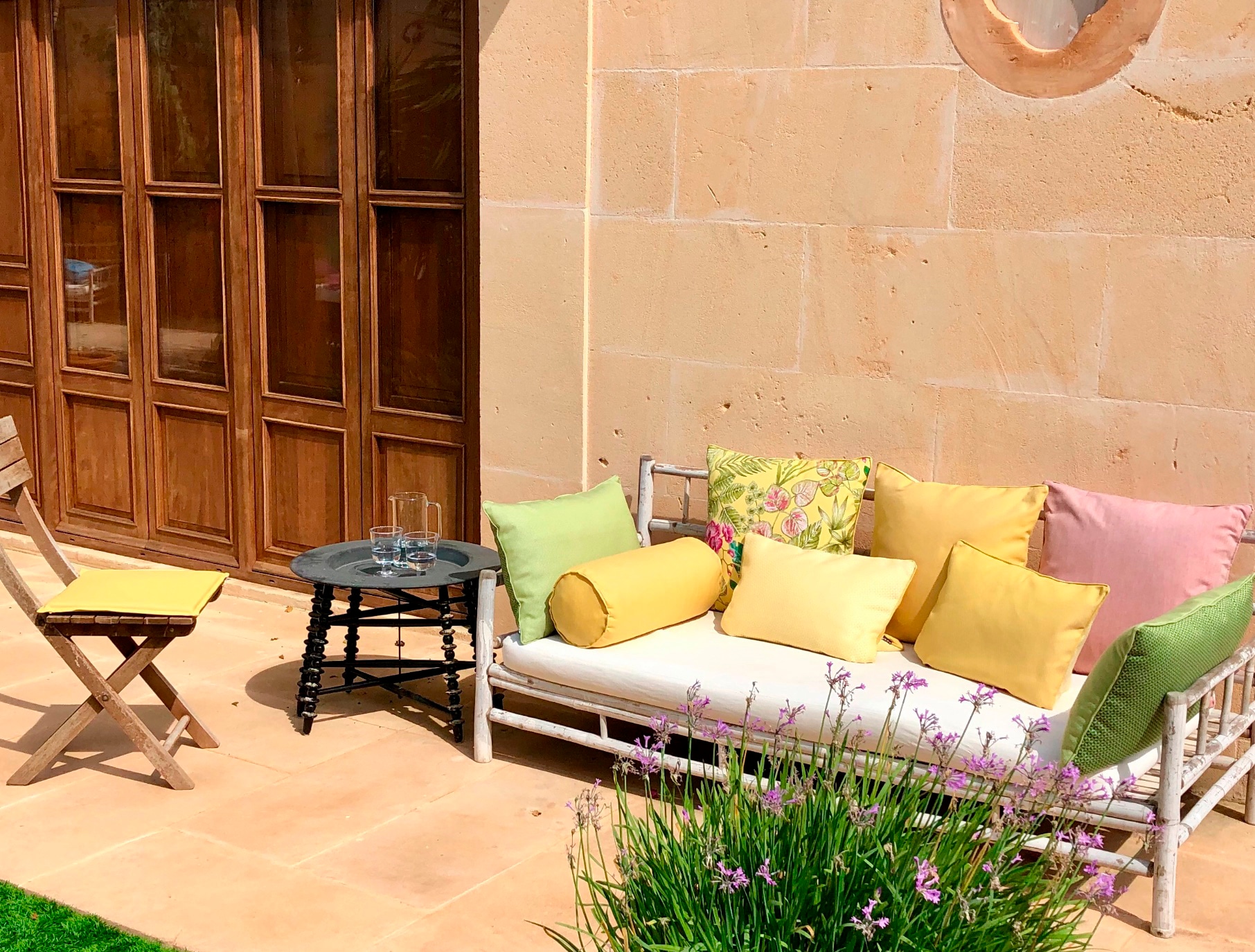 H.O.C.K. Dekokissen »Eliza-Bouquet Outdoor« Outdoor geeignet, Kissenhülle mit Füllung, 1 Stück