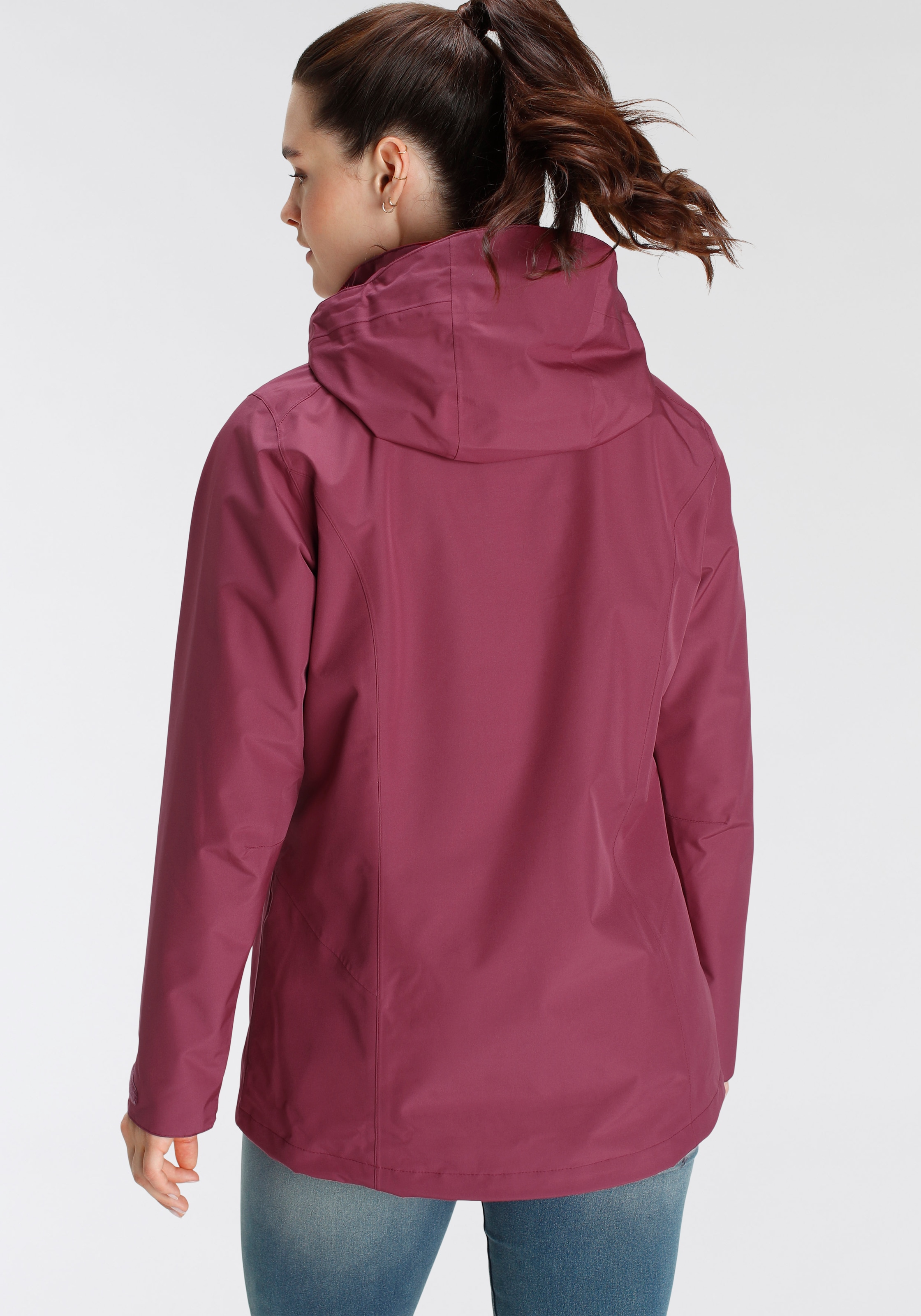Jack Wolfskin Funktionsjacke »TOCORA JACKET WOMEN«, mit Kapuze, Wasserdicht & Winddicht & Atmungsaktiv