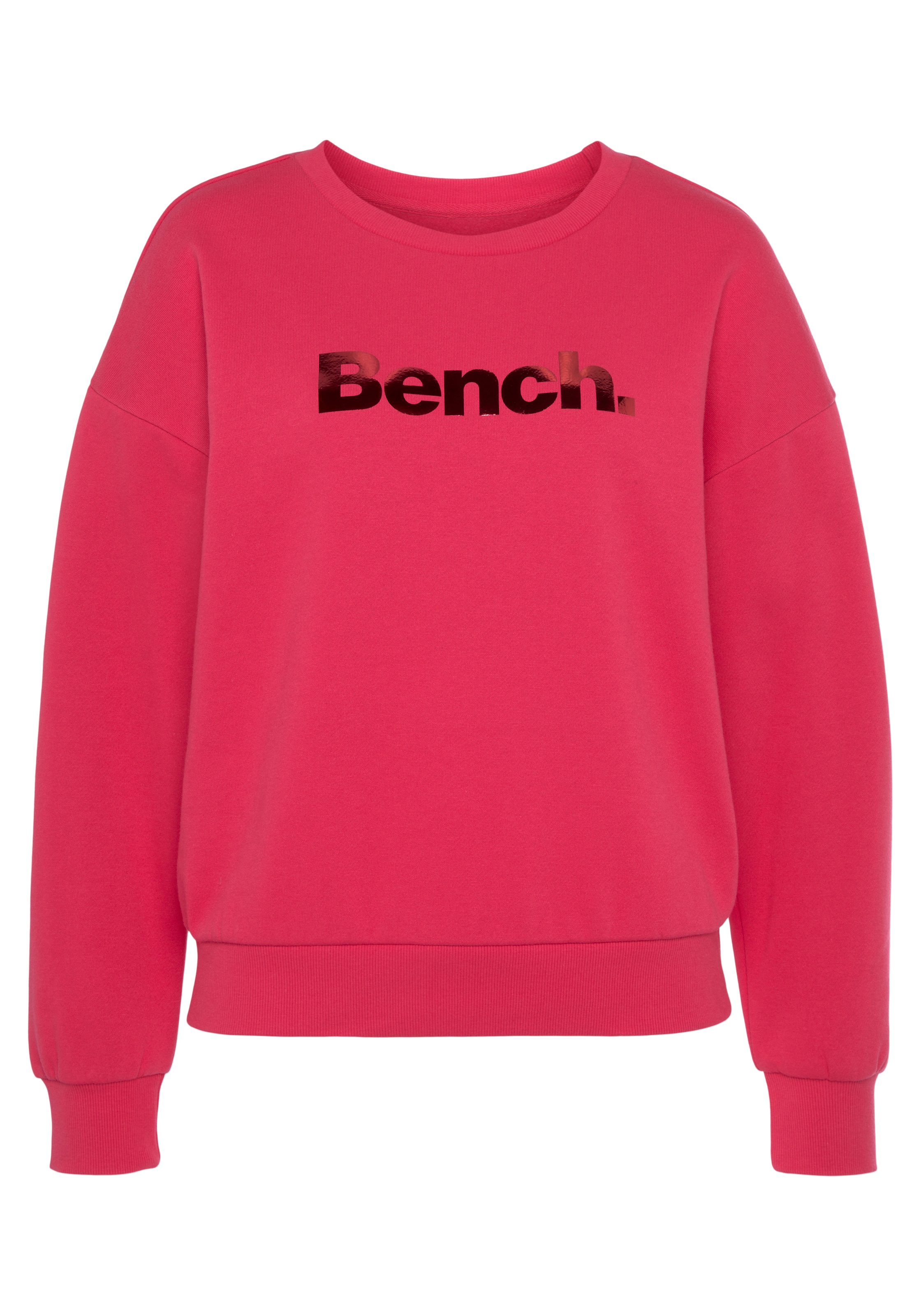 ♕ Bench. Loungewear Sweatshirt »-Loungeshirt«, mit glänzendem Logodruck,  Loungewear, Loungeanzug versandkostenfrei kaufen