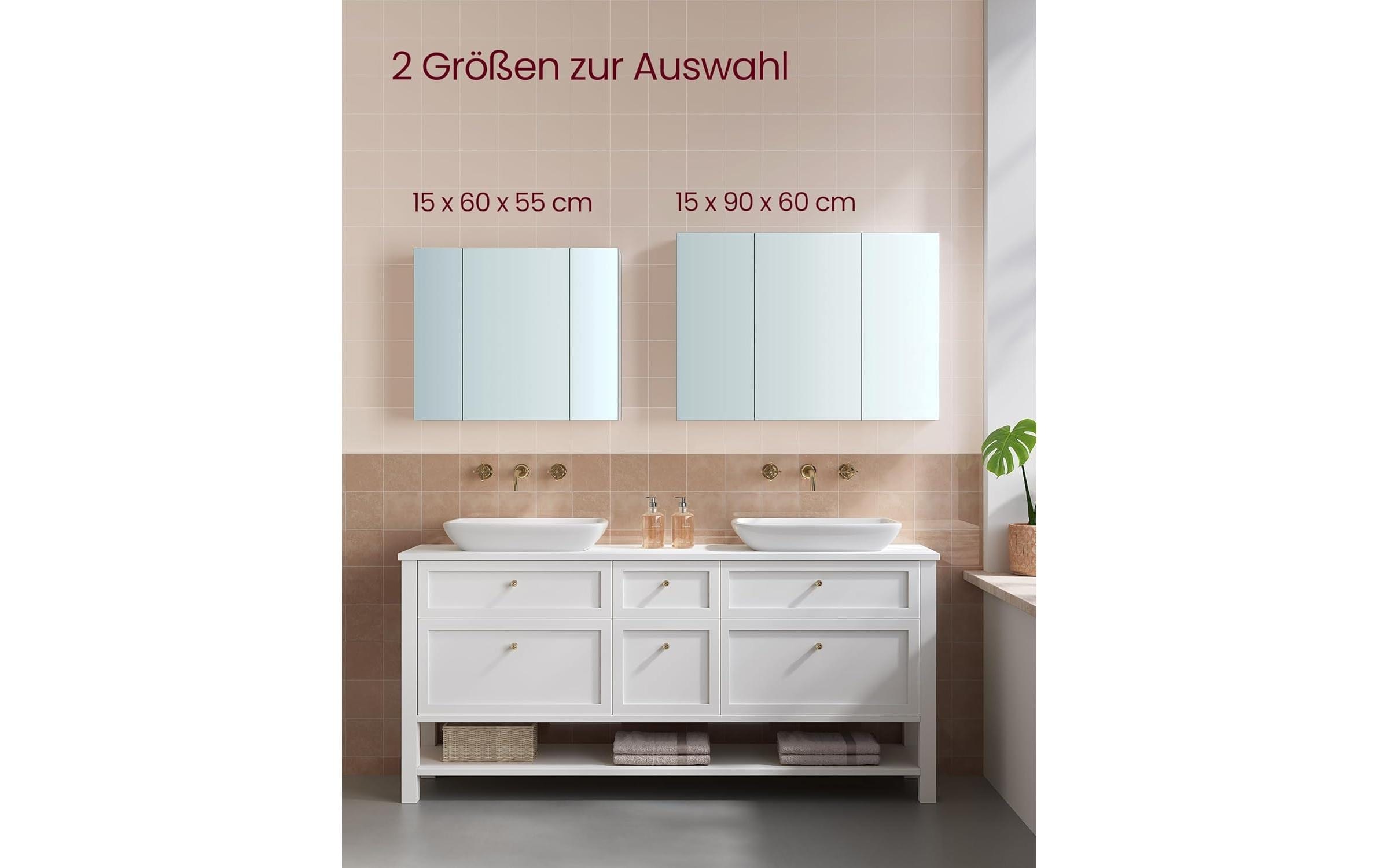 VASAGLE Armoire de toilette »15 x 90 x 60 cm«