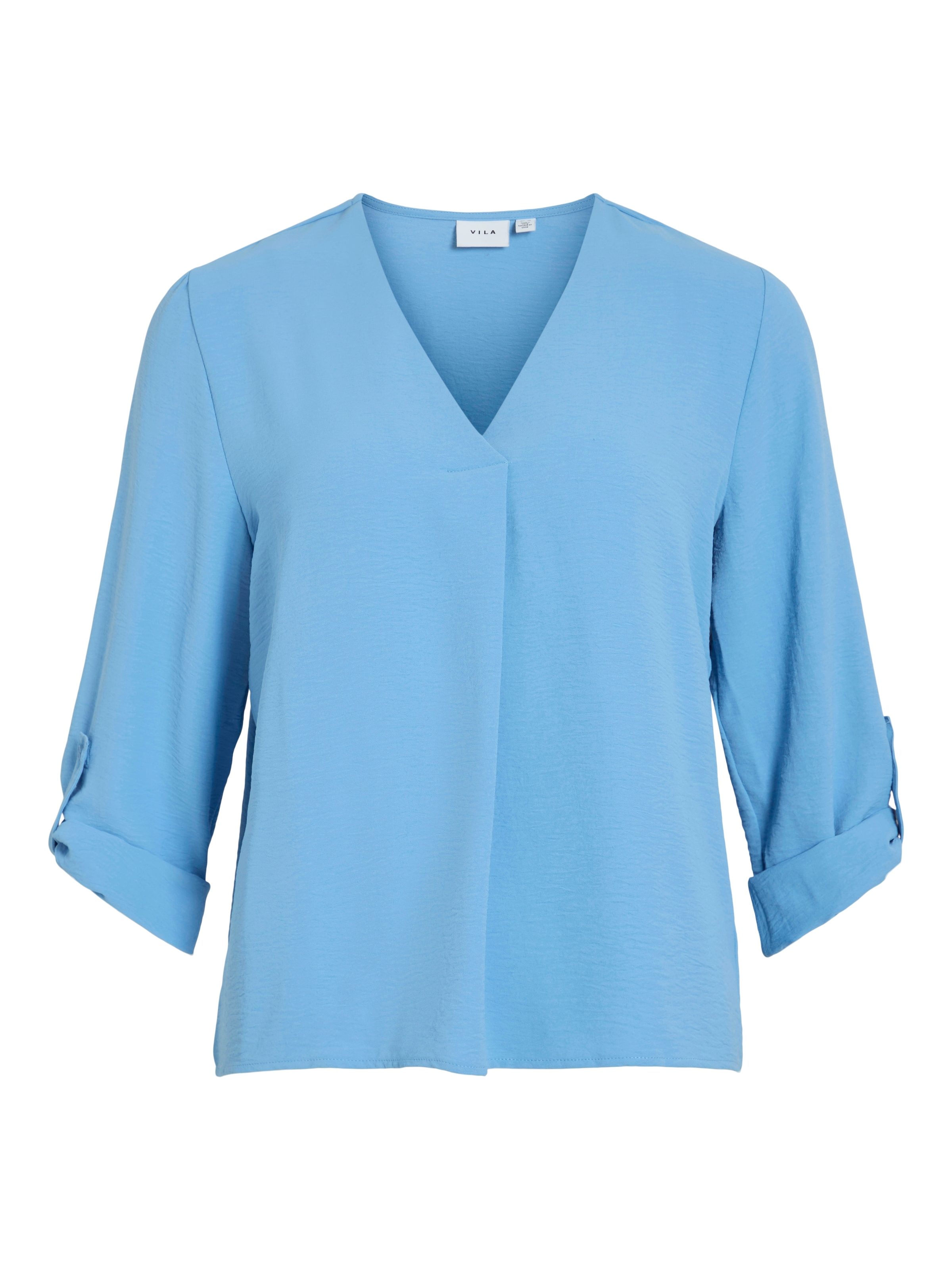 Vila Blusenshirt »VIJOSA 3/4 V-NECK TOP - NOOS«