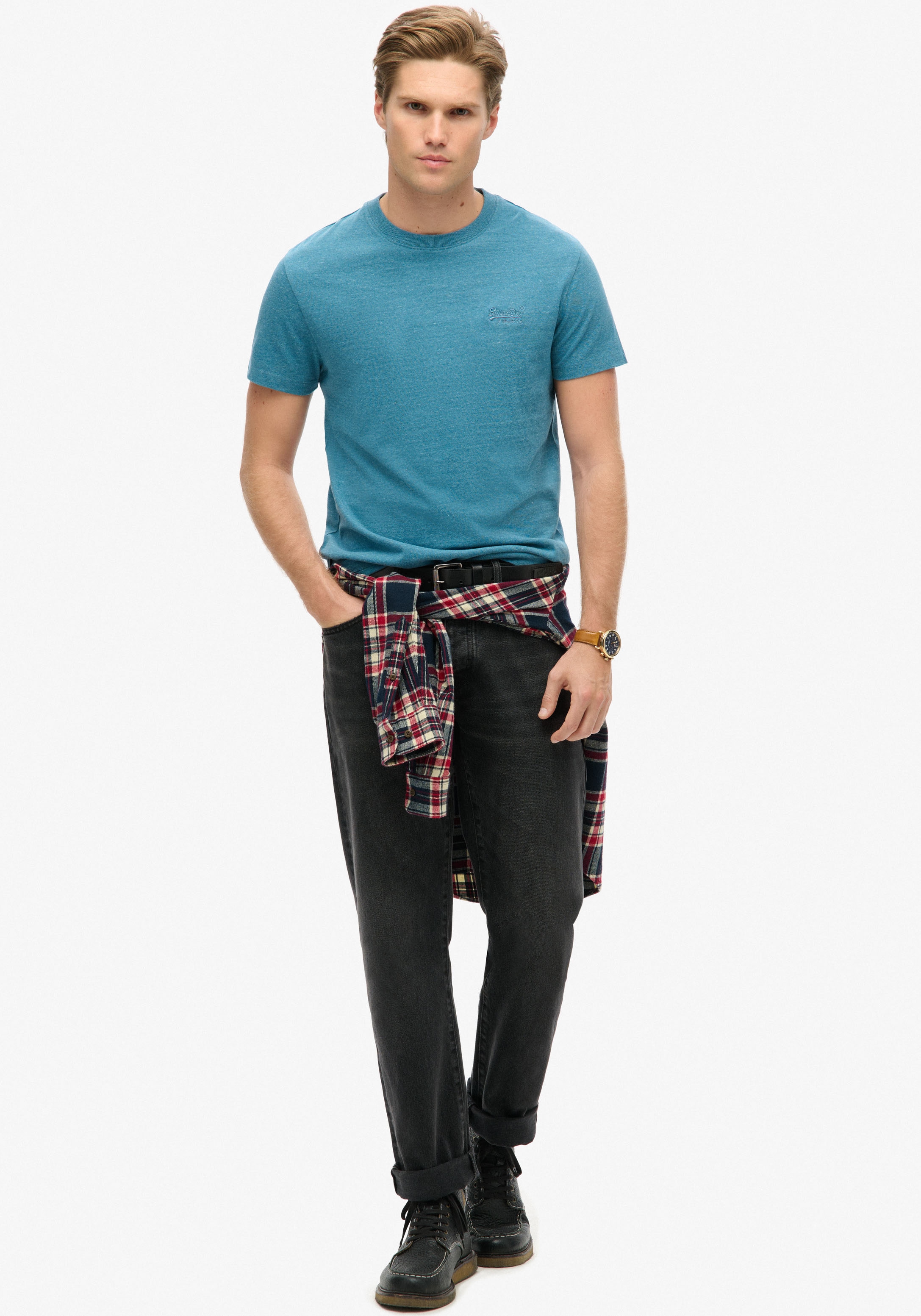 Superdry Rundhalsshirt »ESSENTIAL LOGO EMB TEE«