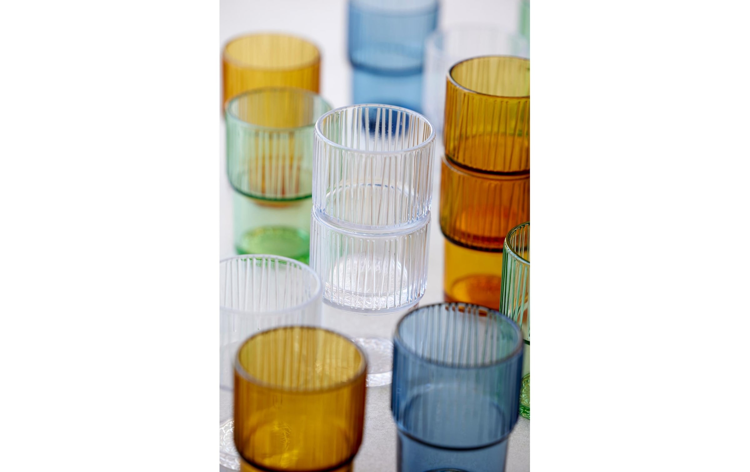 Bitz Verre à latte macchiato »Macchiato Becher Kusintha 380 ml, 4 Stück, Blau«