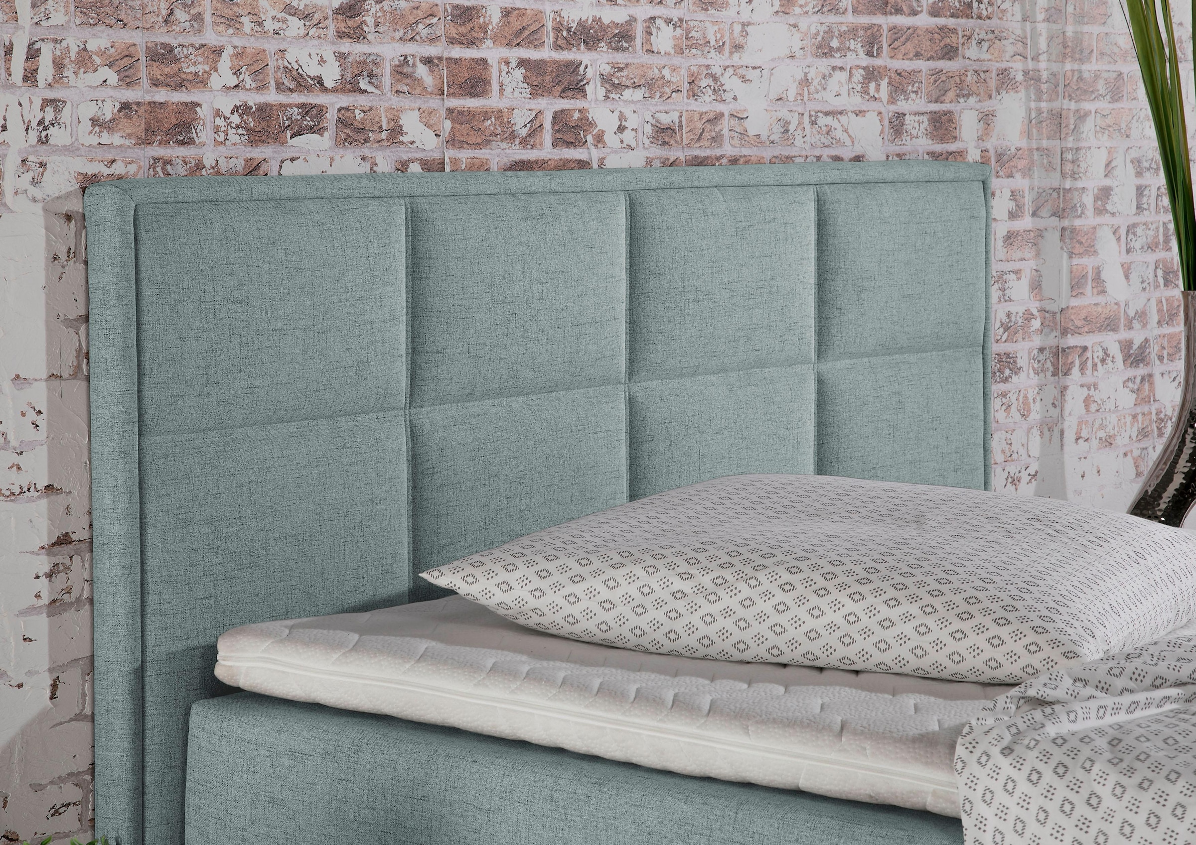 Home affaire Boxspringbett »Casey«, in 5 Breiten, 3 Ausführungen, 2 Härtegraden, Steppung, Topper