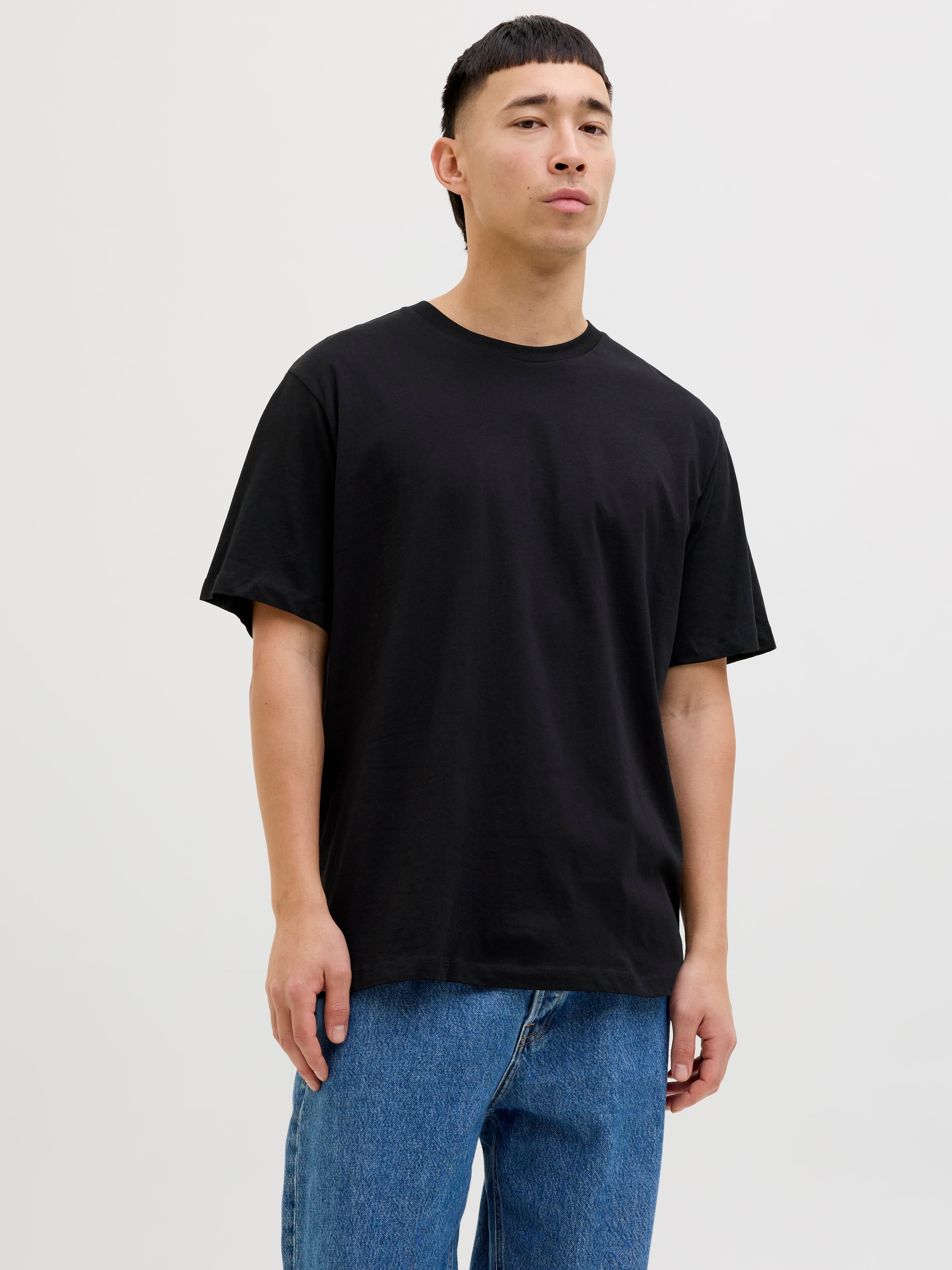 Jack & Jones Kurzarmshirt »JJHUGO LOOSE TEE SS CREW NECK 3PK MP«