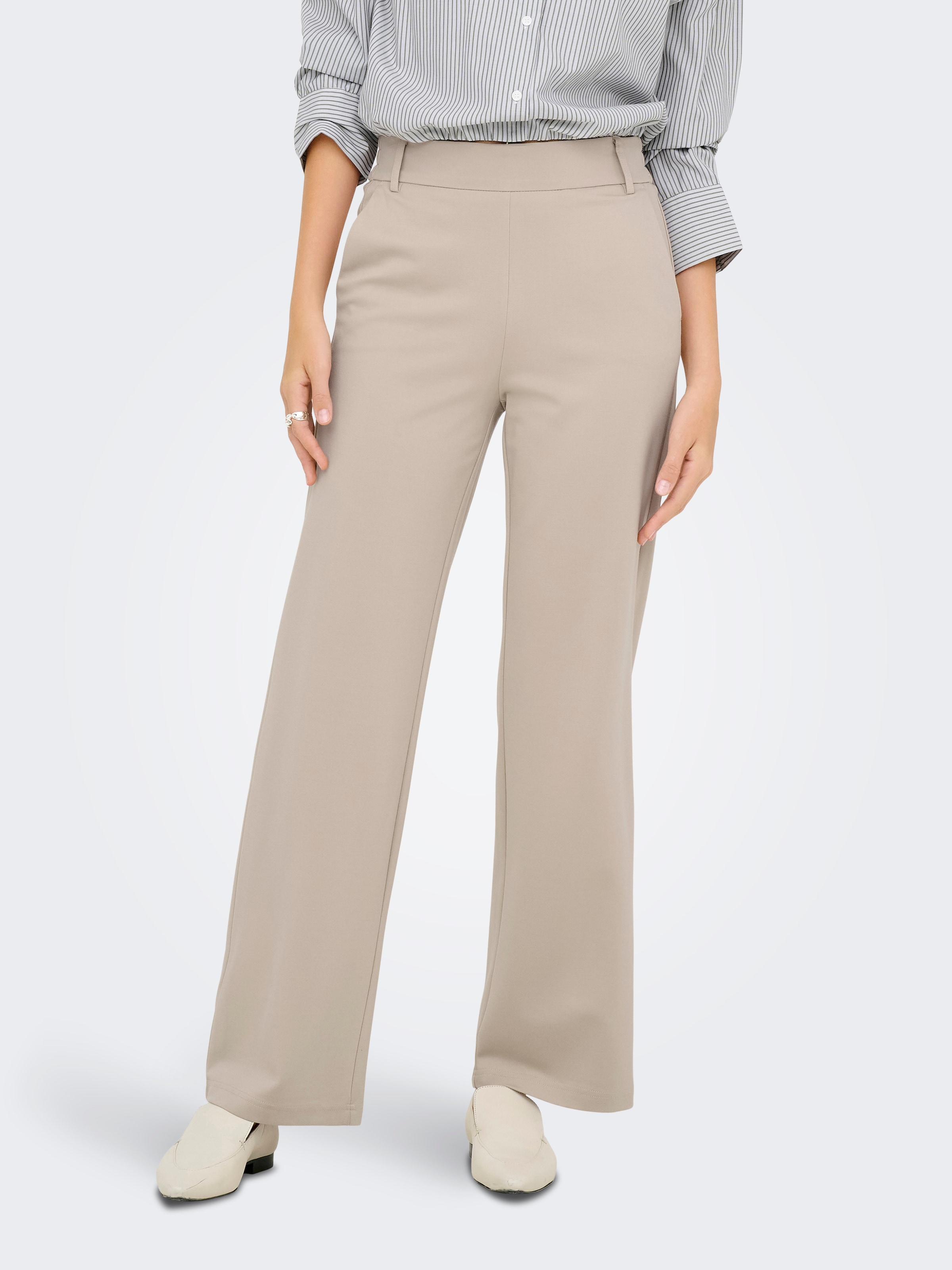 ONLY Pantalon de costume »ONLPOPTRASH LIFE MW STRAIGHT PANT PNT«  Viskosemischung
