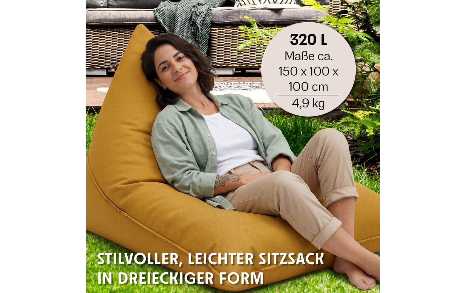 Urbanara Sitzsack »Basic-Outdoor Triangle, 300 l«