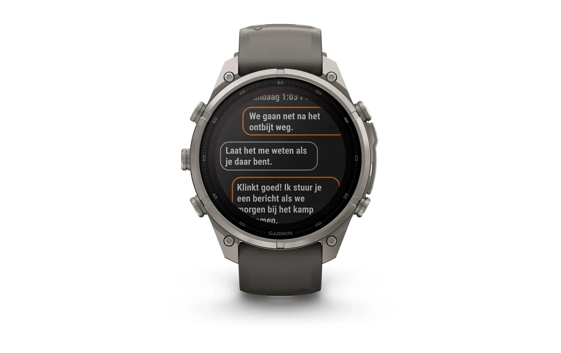 Garmin Smartwatch »Fenix 9 Pro inReach Solar Titan Silikon«