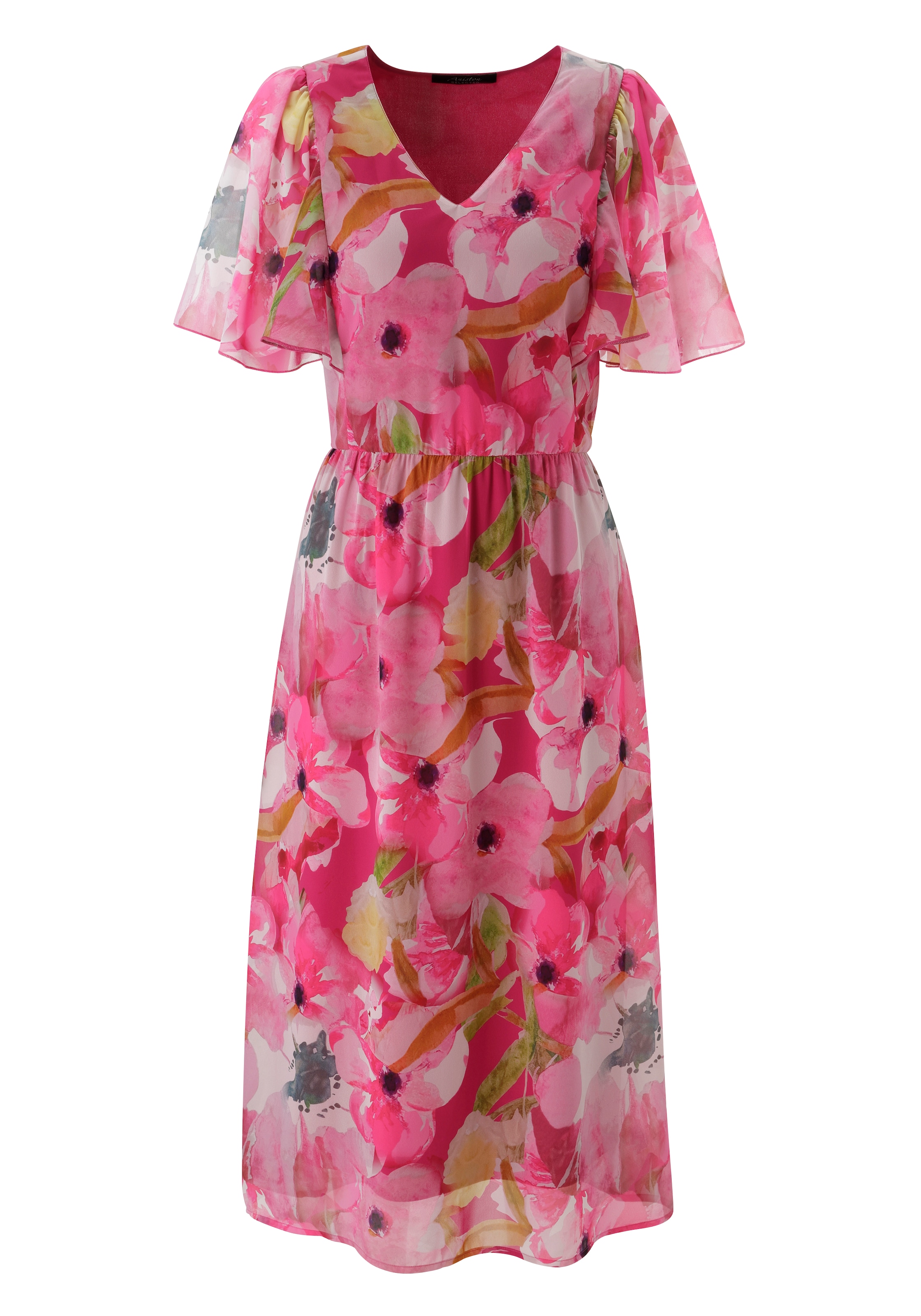 Aniston SELECTED Robe midi mit traumhafter, floraler Musterung - NEUE KOLLEKTION