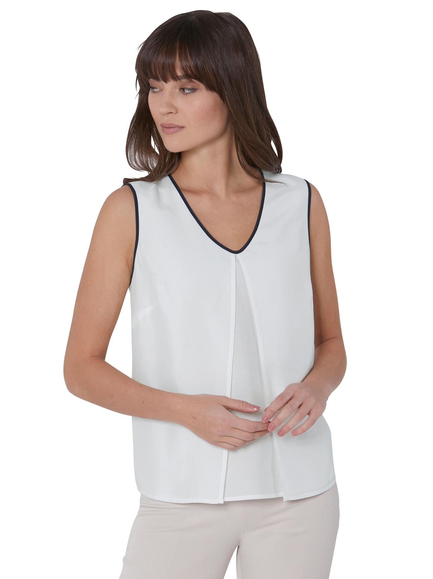 Creation L Premium Blusentop in geschmeidig fliessender Viskose-Seide-Qualität