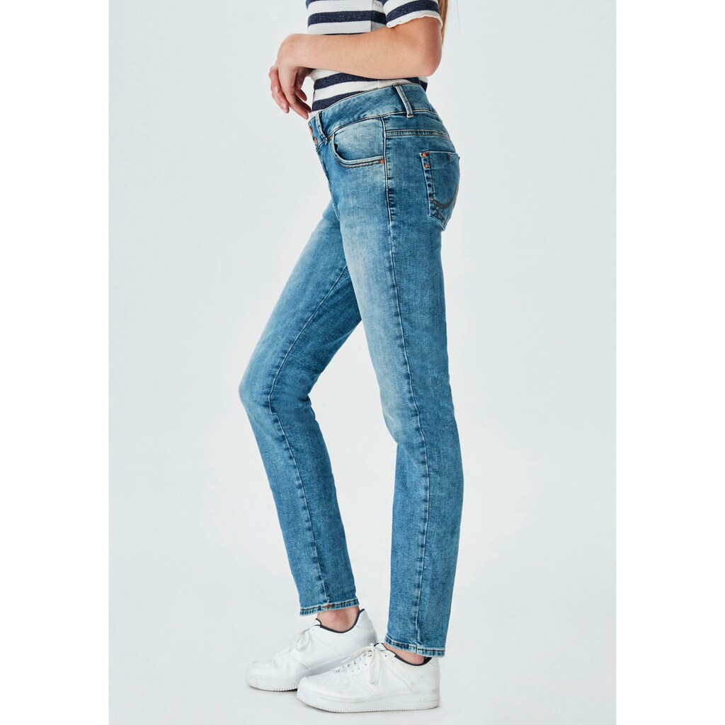 LTB Slim-fit-Jeans »Molly«, mit doppelter Knopfleiste & Stretch