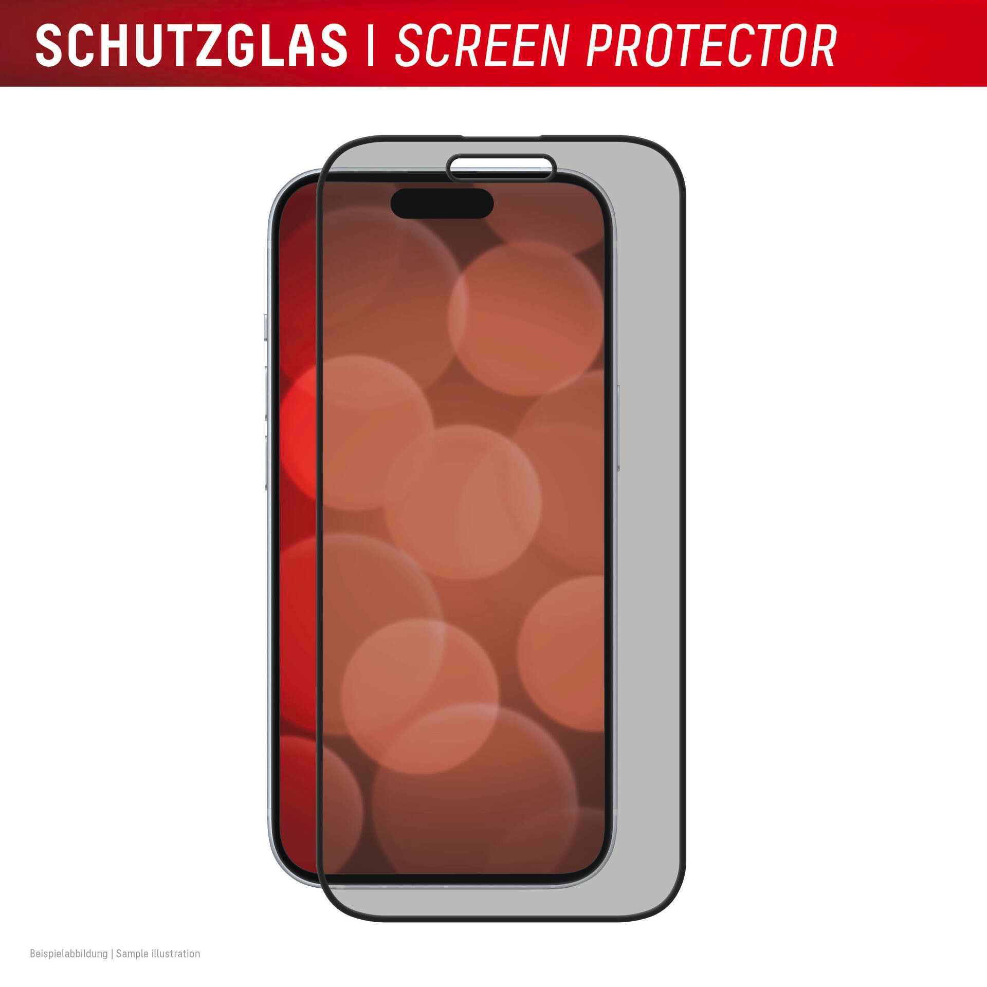 Displex Displayschutzglas »Privacy Glass Full Cover« für Apple iPhone 16 Plus 1 Stk. tlg. Displayschutzfolie, Schutzfolie, Bildschirmschutz, kratz- & stossfest
