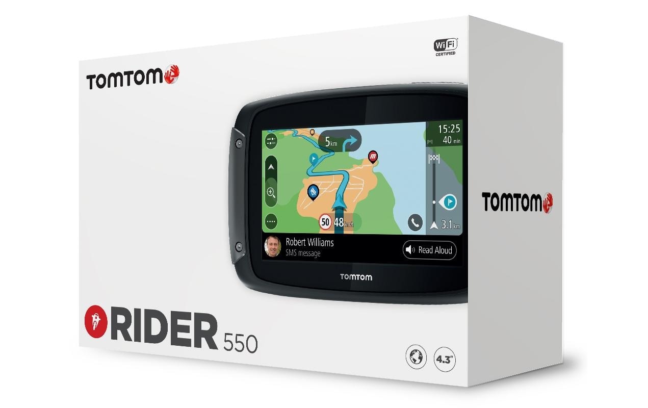 TomTom Navigationsgerät »Rider 550 W«, (Weltweit)