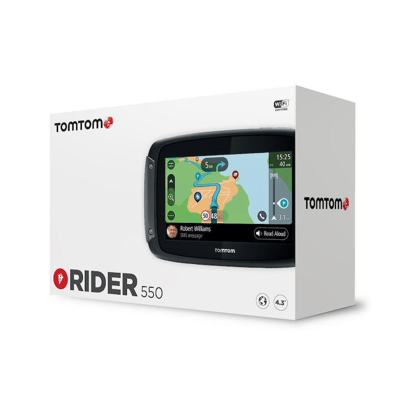TomTom , Navigationsgerät »Rider 550 W« (Weltweit ) , schwarz , Weltweite Kartenabdeckung