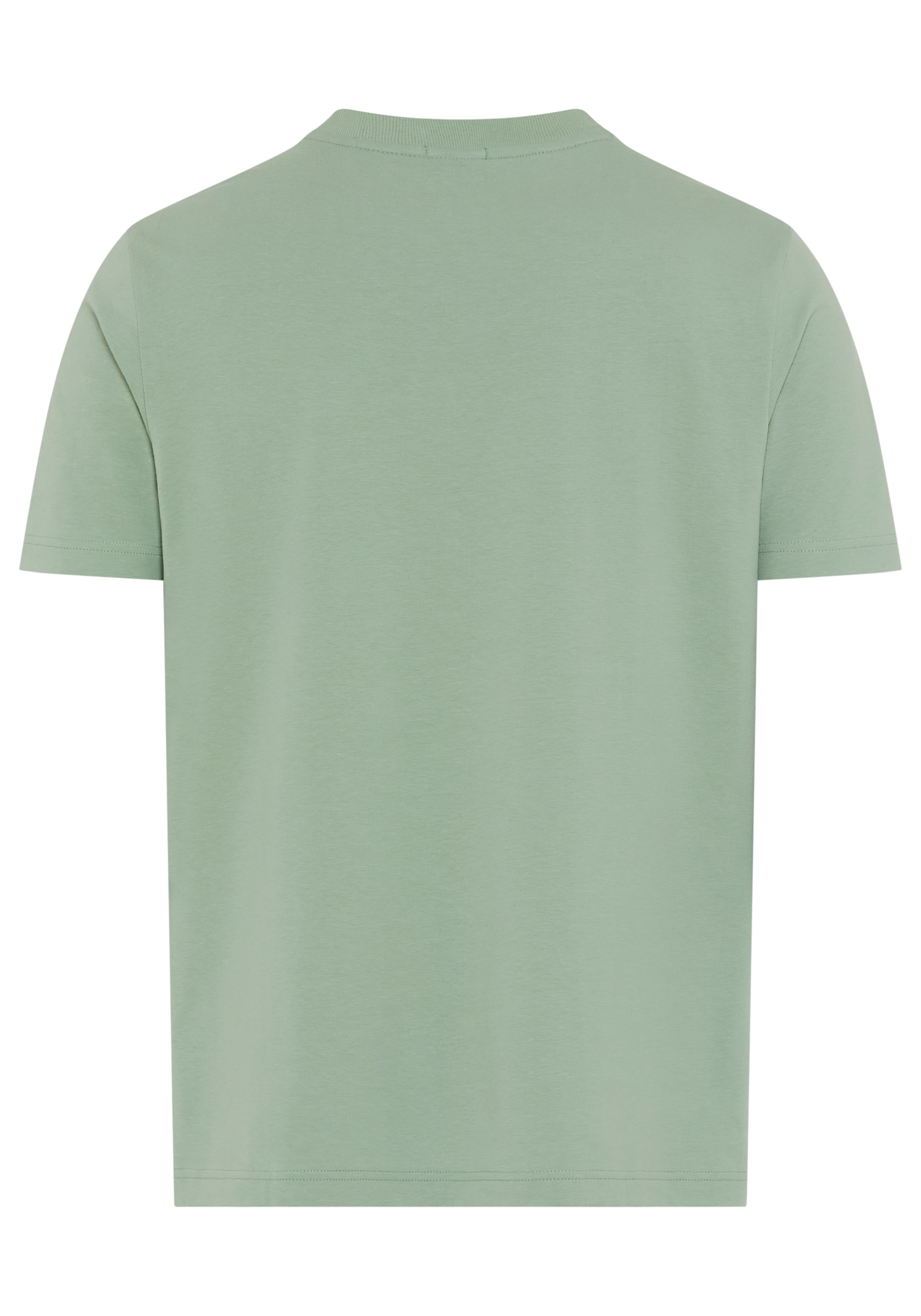 BOSS GREEN Shirt à col rond »Tee« mit gummiertem Kontrast-Logo