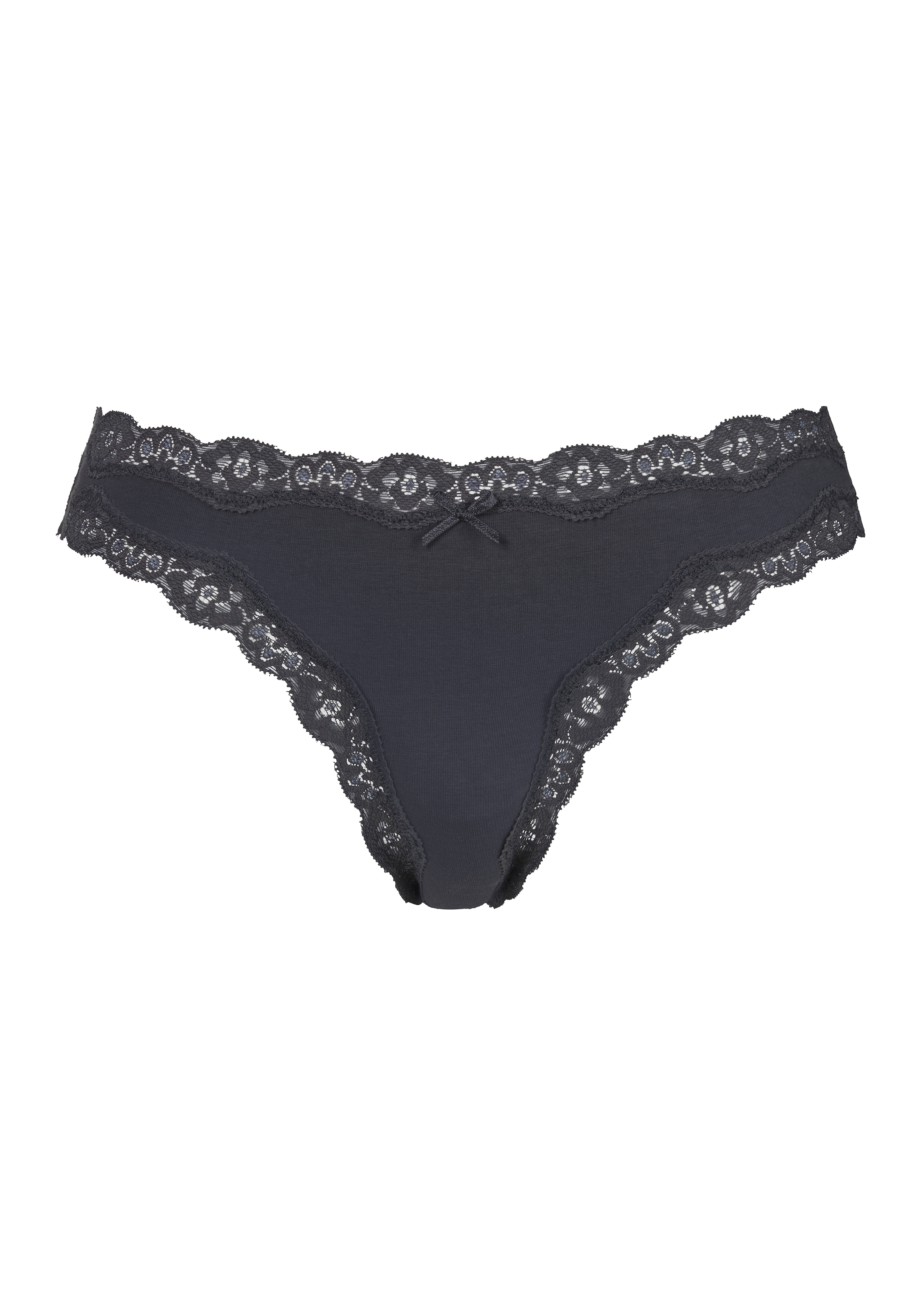 LASCANA String, (Packung, 3 St.), mit floraler Spitze