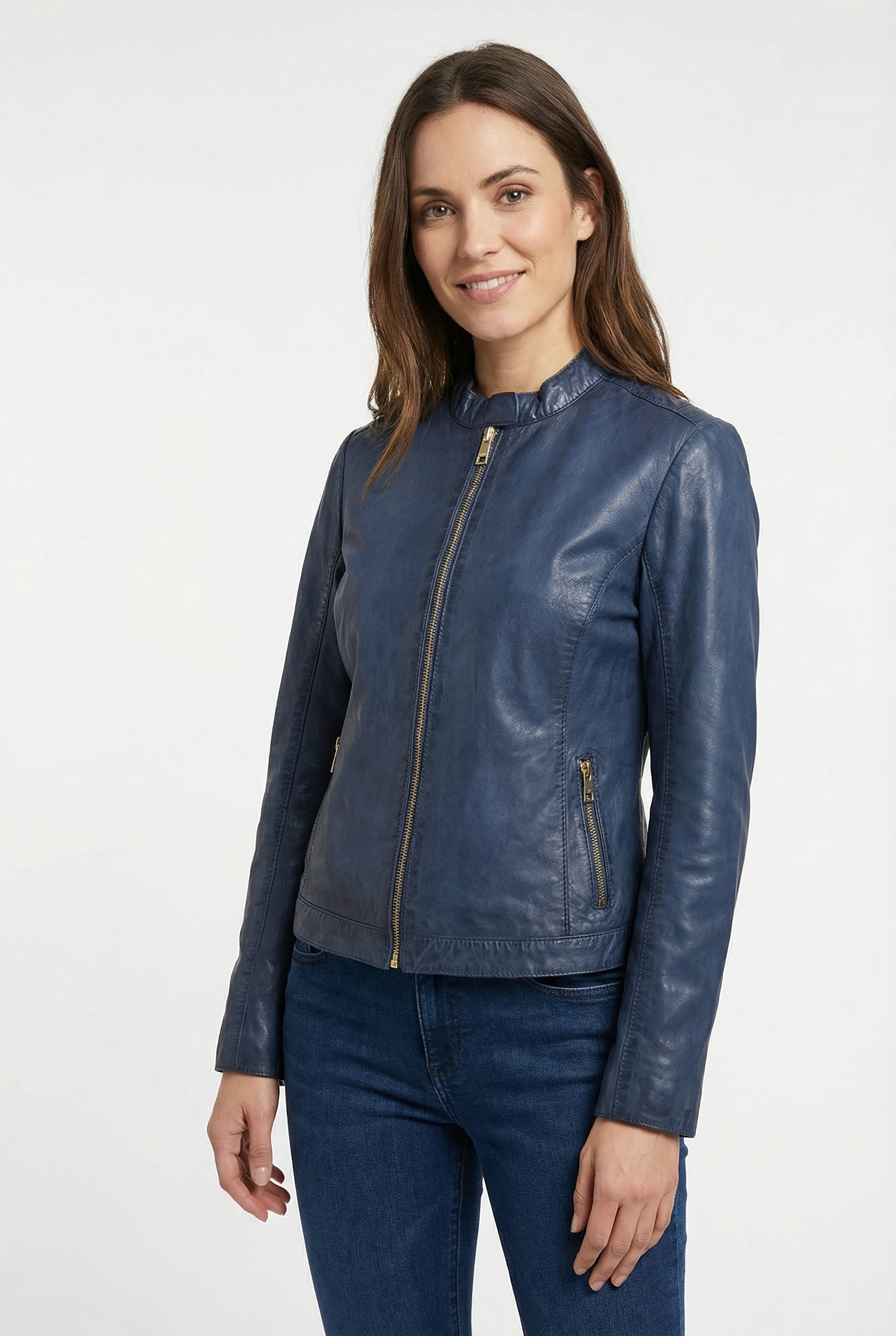 Image of Mauritius Lederjacke "MWKawira" mit Stehkragen