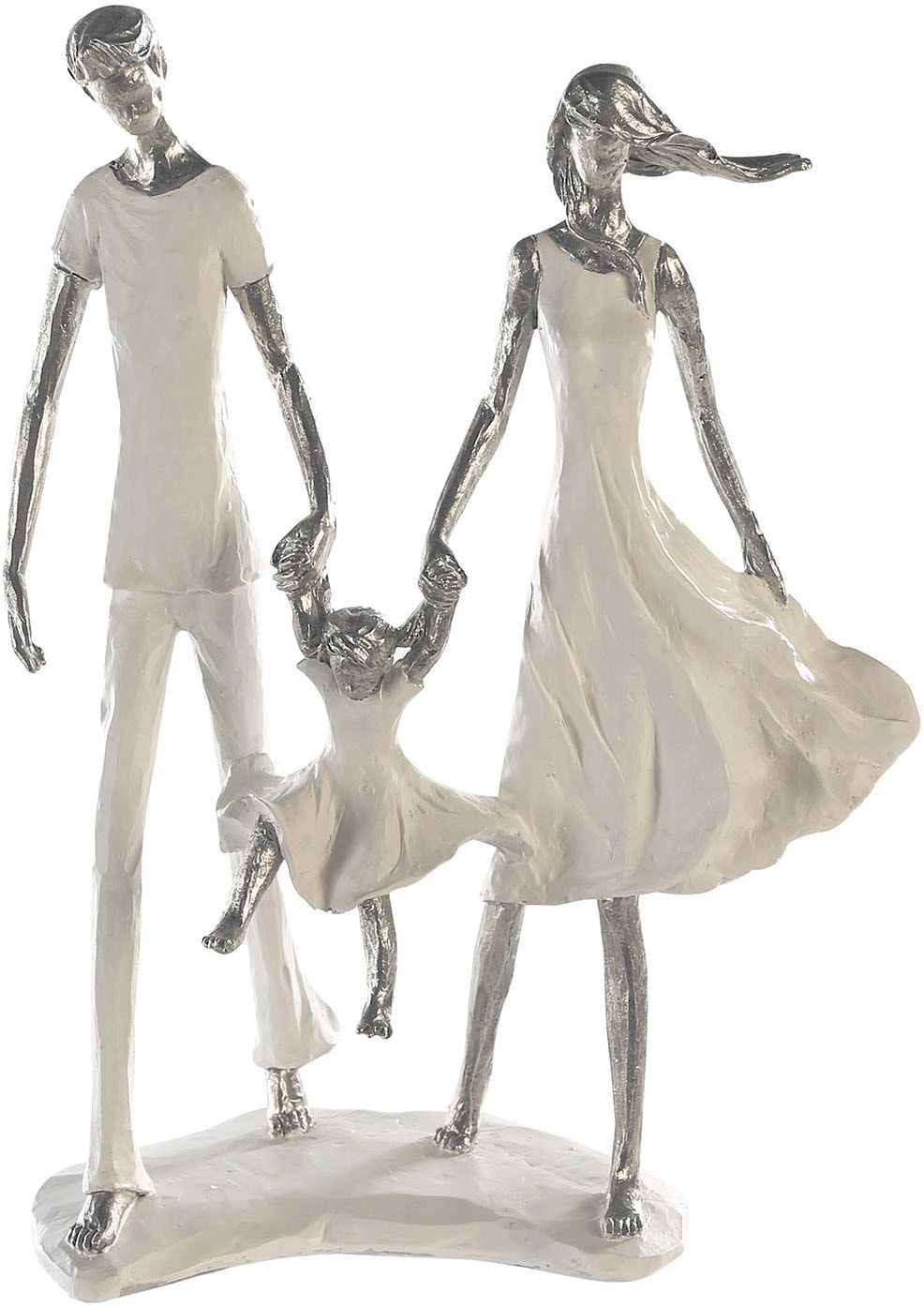 Image of Casablanca by Gilde Dekofigur "Skulptur Familie Family weiss H. 12 cm" Mit Spruchkarte, weiss, Wohnzimmer