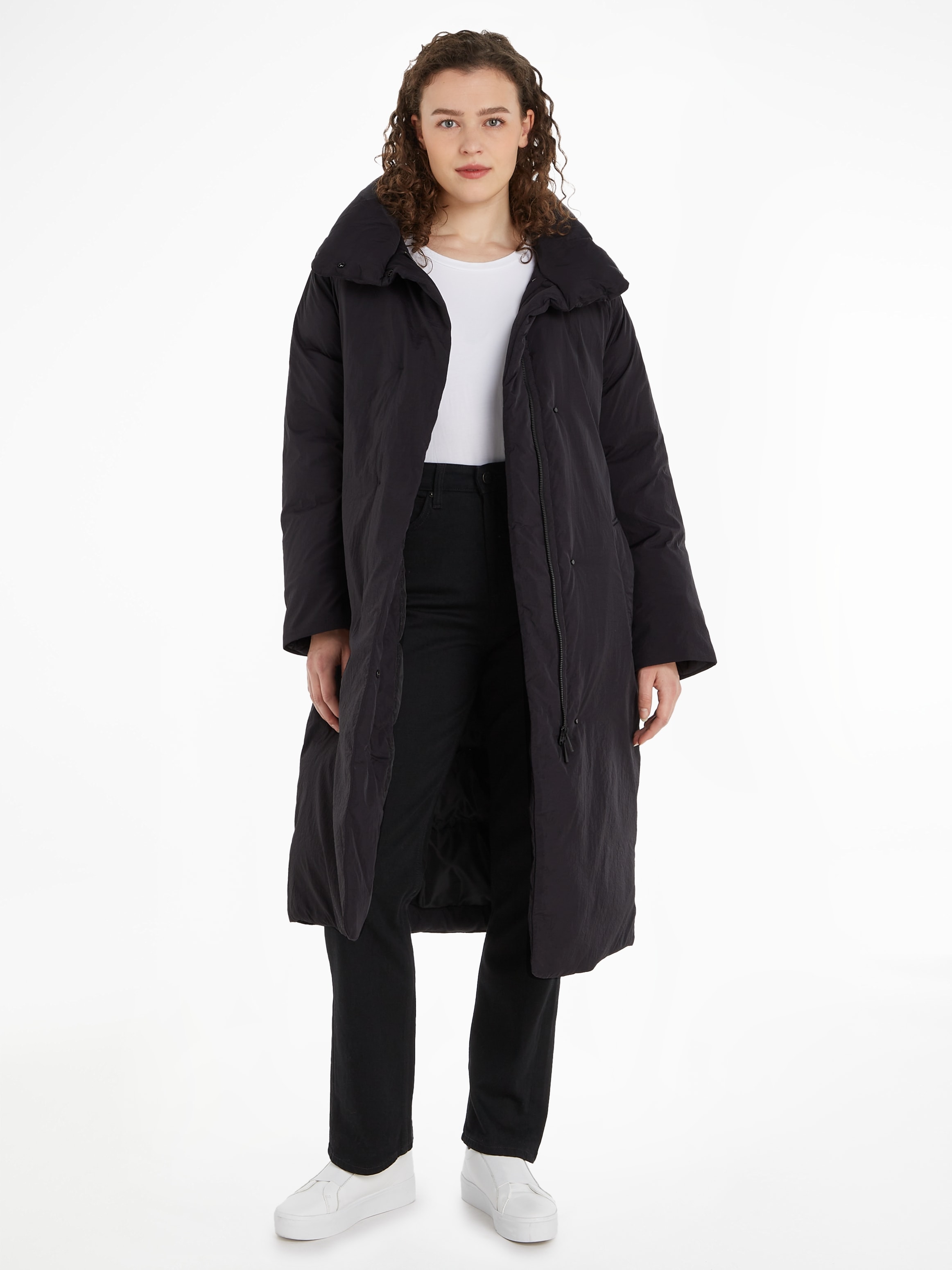 Calvin Klein Wintermantel »CRINKLE NYLON DOWN WRAP COAT«