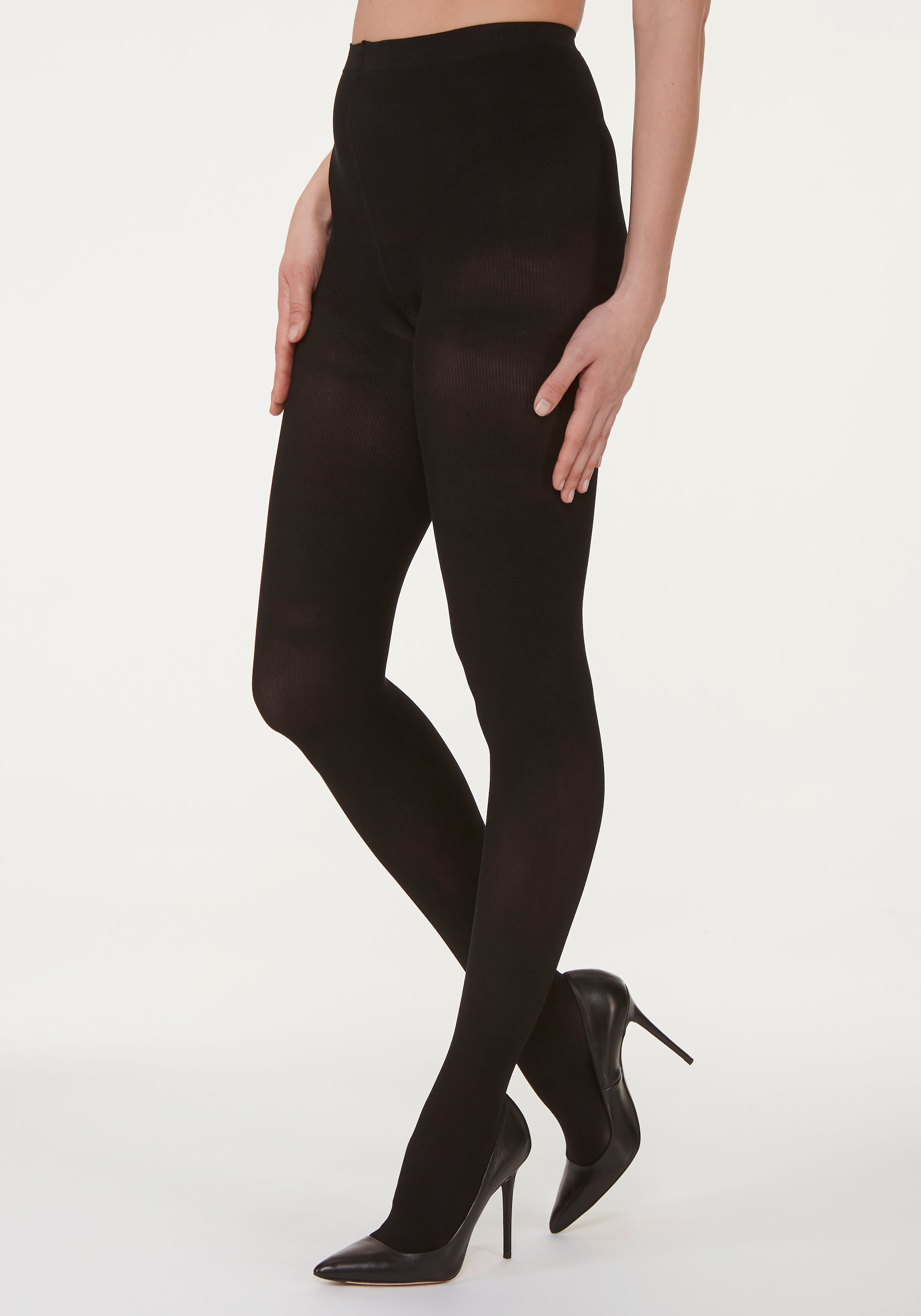 Image of Vivance Feinstrumpfhose 40 mit feiner edlen Rippstruktur