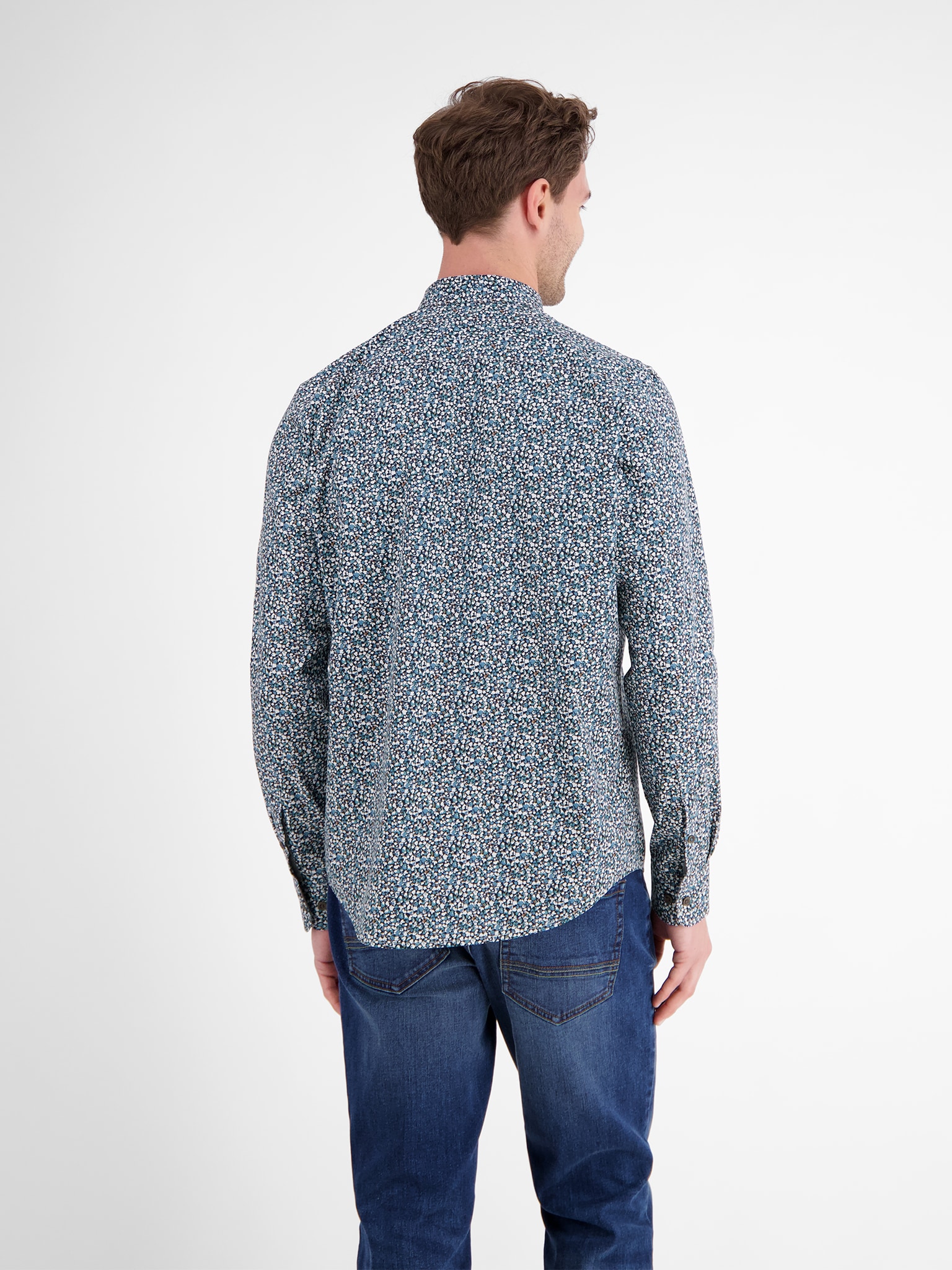 LERROS Langarmhemd mit All-Over Print