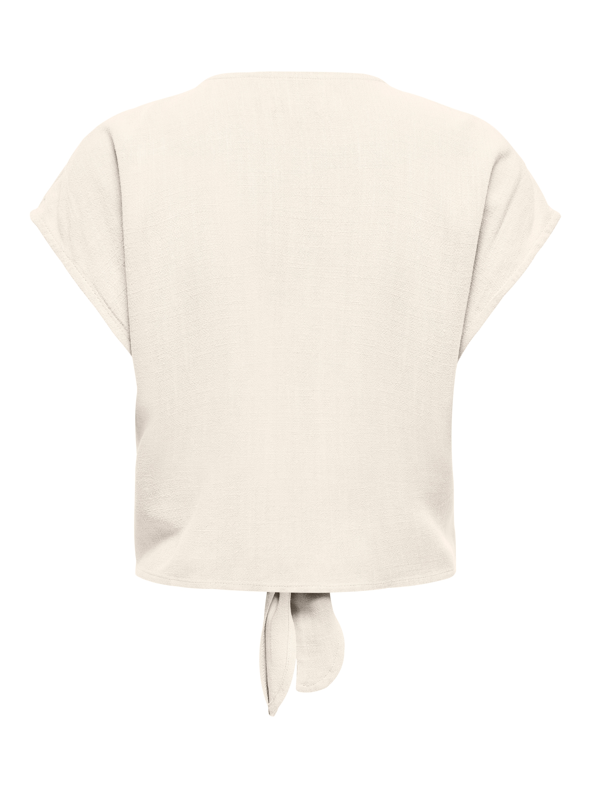 ONLY Kurzarmbluse »ONLSIESTA SS KNOT LIN BL SHIRT PNT NOOS« Viskosemischung, regular fit