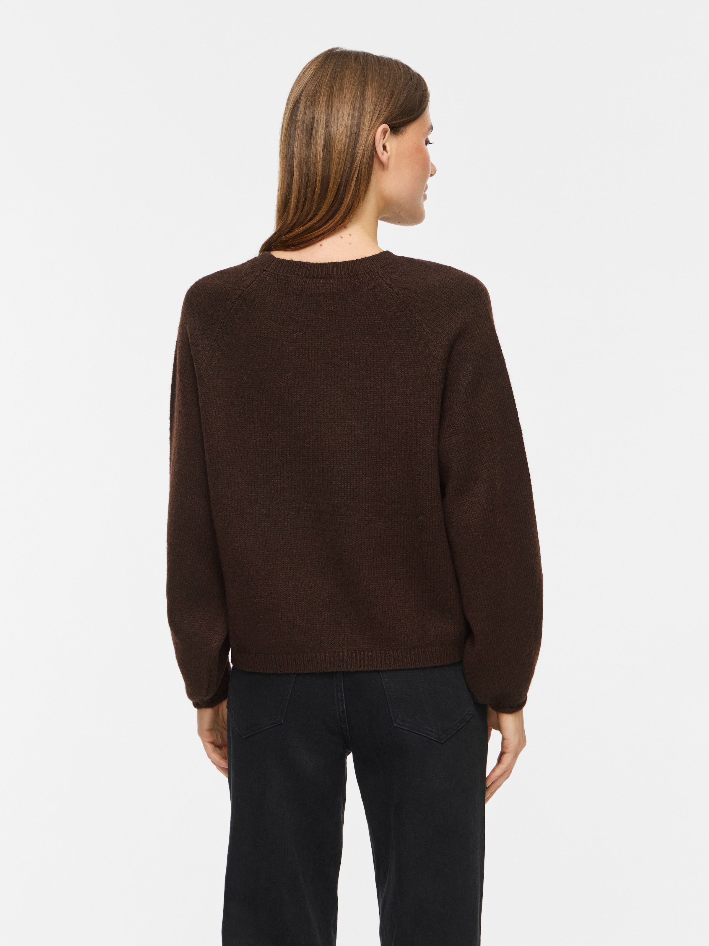 Vila Strickpullover »VISAPNA O-NECK L/S KNIT TOP/PB/1« mit Rundhalsausschnitt, aus Strick, Regular Fit
