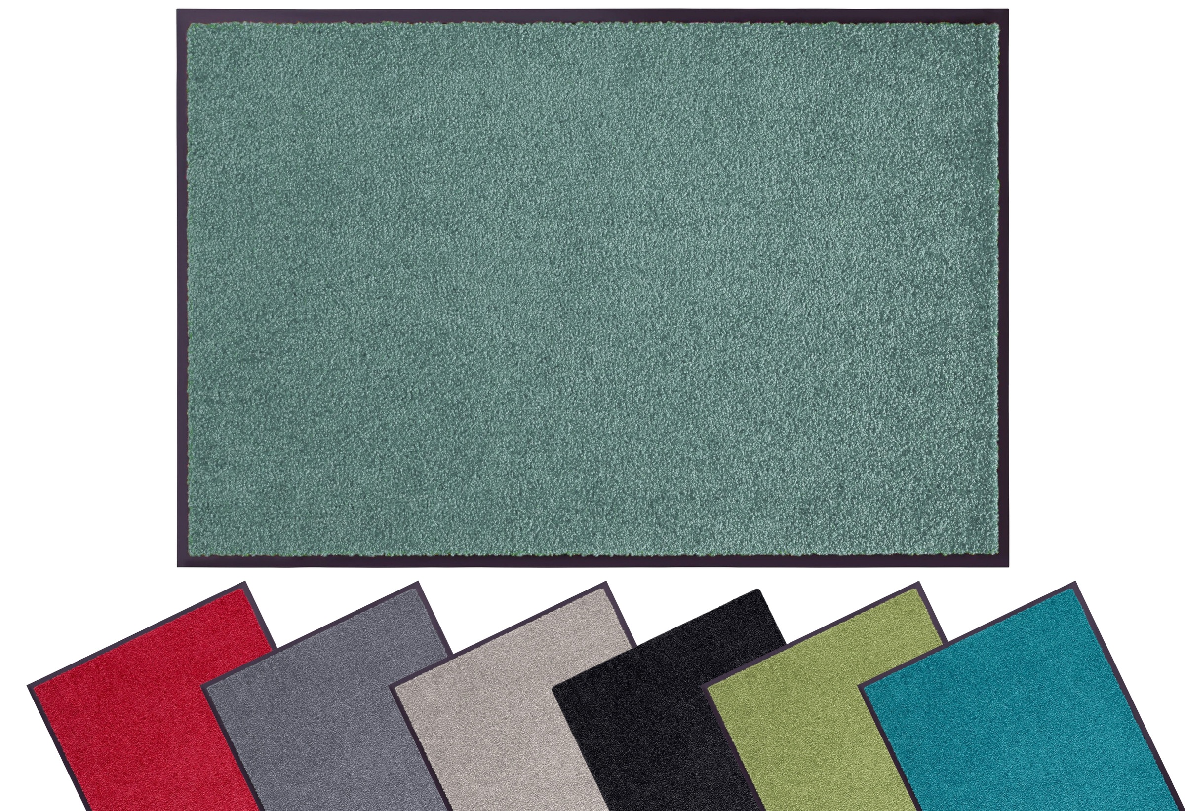 Image of GOODproduct Fussmatte "Clean & Walk" rechteckig 7 mm Höhe Schmutzfangmatte, Türmatte, In- und Outdoor, Teppich, Läufer, waschbar