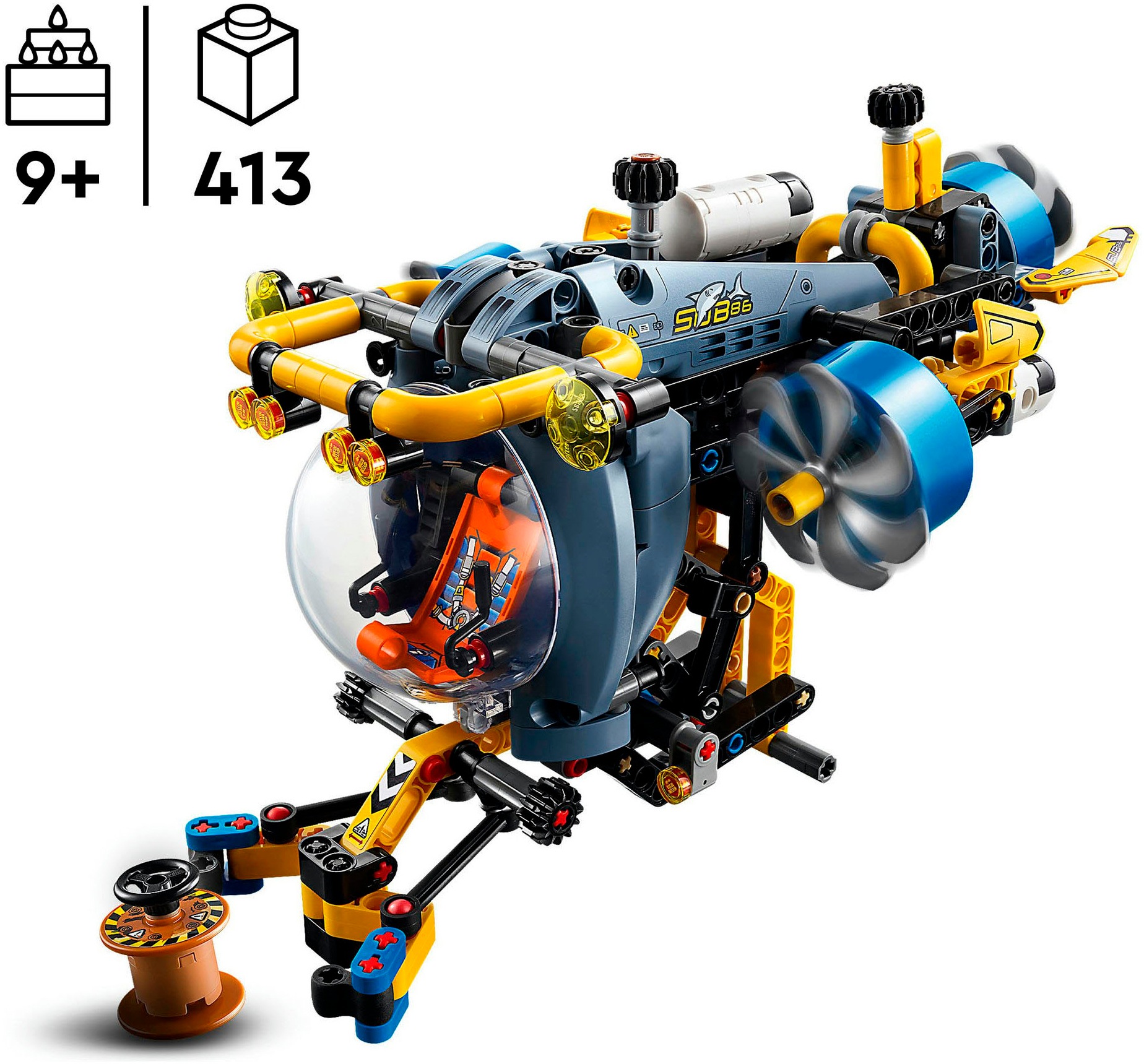 LEGO® Pions de construction »Tiefseeforscher U-Boot (42201), LEGO Technic« Made in Europe