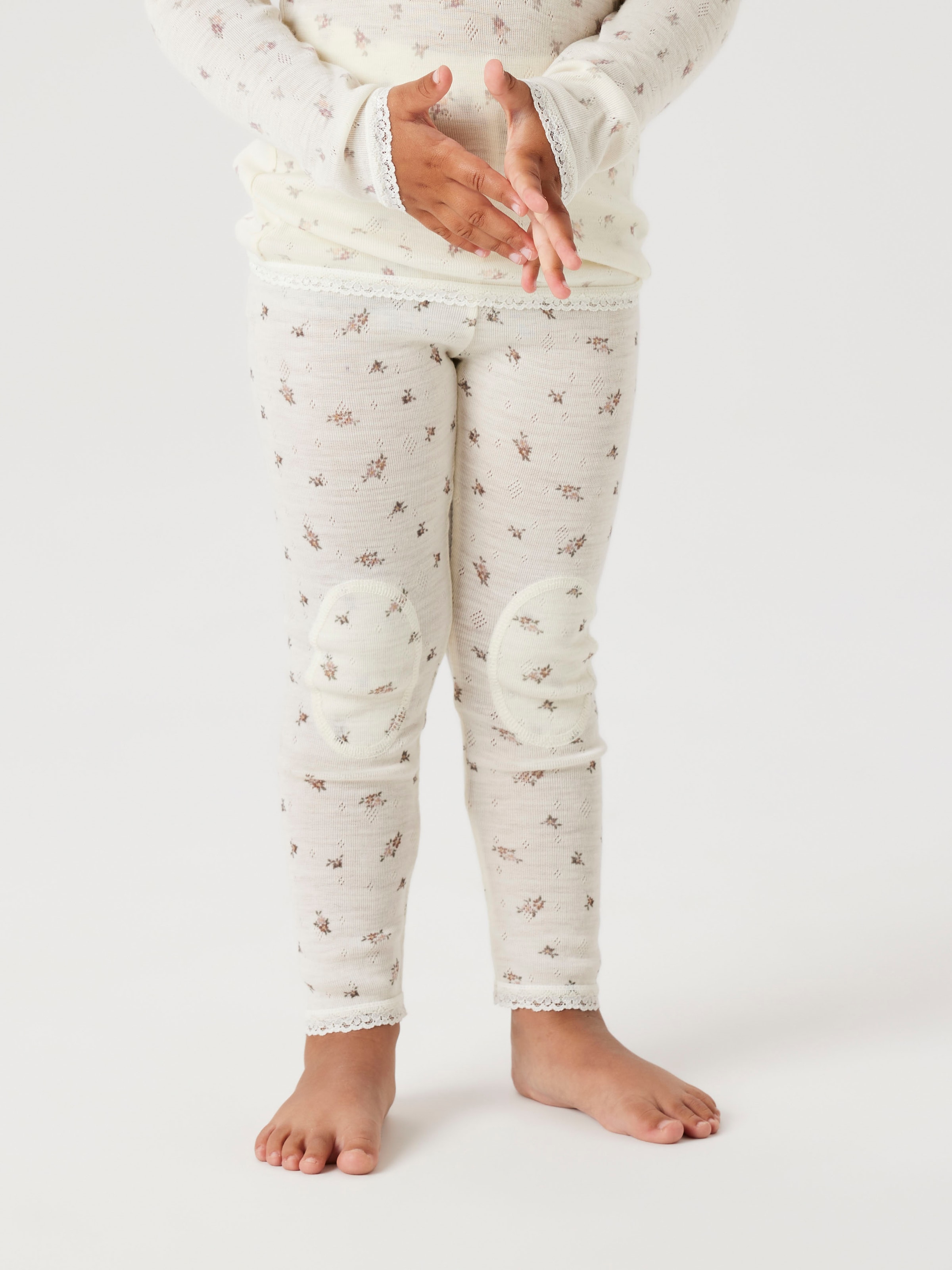 Image of Name It Leggings "NMFWANG WOOL NEEDLE LEGGING NOOS" Wolle, regular fit
