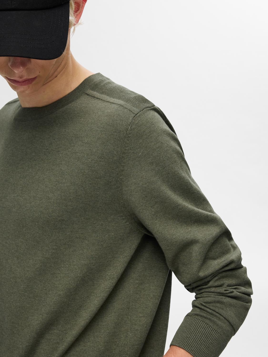 SELECTED HOMME Strickpullover »SLHBERG CREW NECK NOOS«