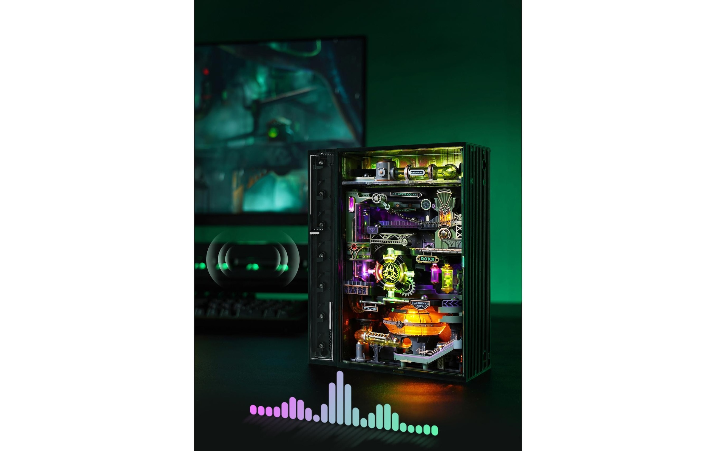   Modellbausatz »Rolife Alchemy City Mechanischer Holzmodellbausatz« 247 Stk. tlg.