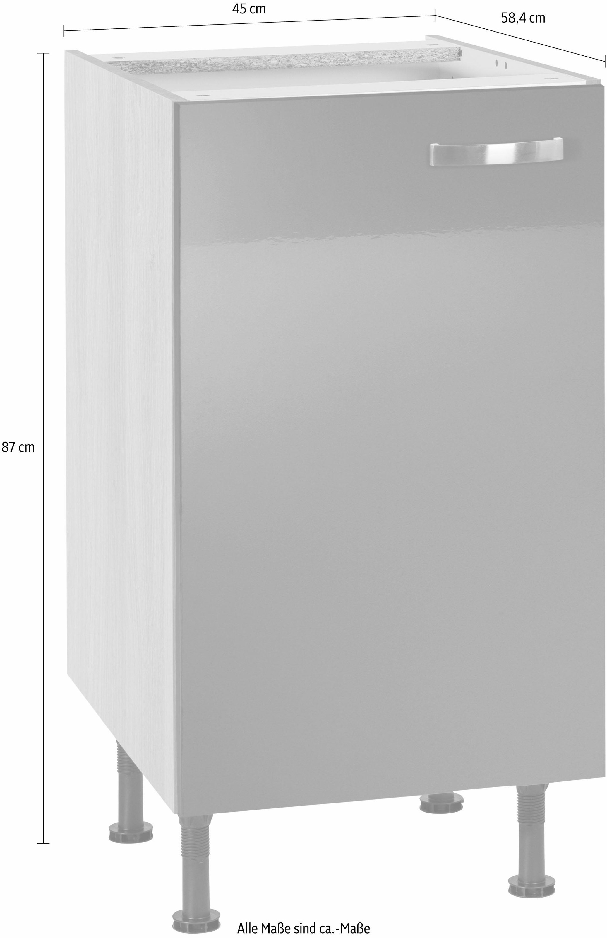 KOCHSTATION Unterschrank »KS-Cara«, Breite 45 cm
