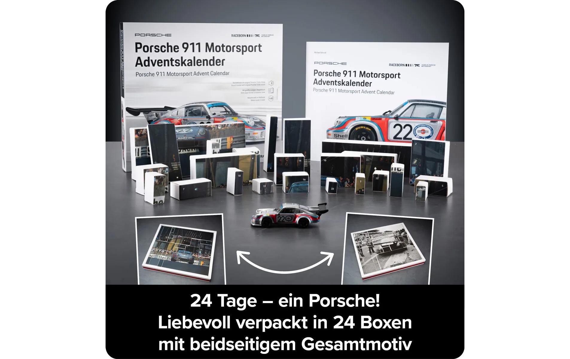 Franzis Jouet calendrier de l'Avent »911 Turbo Motorsport Modellbausatz 1.43«