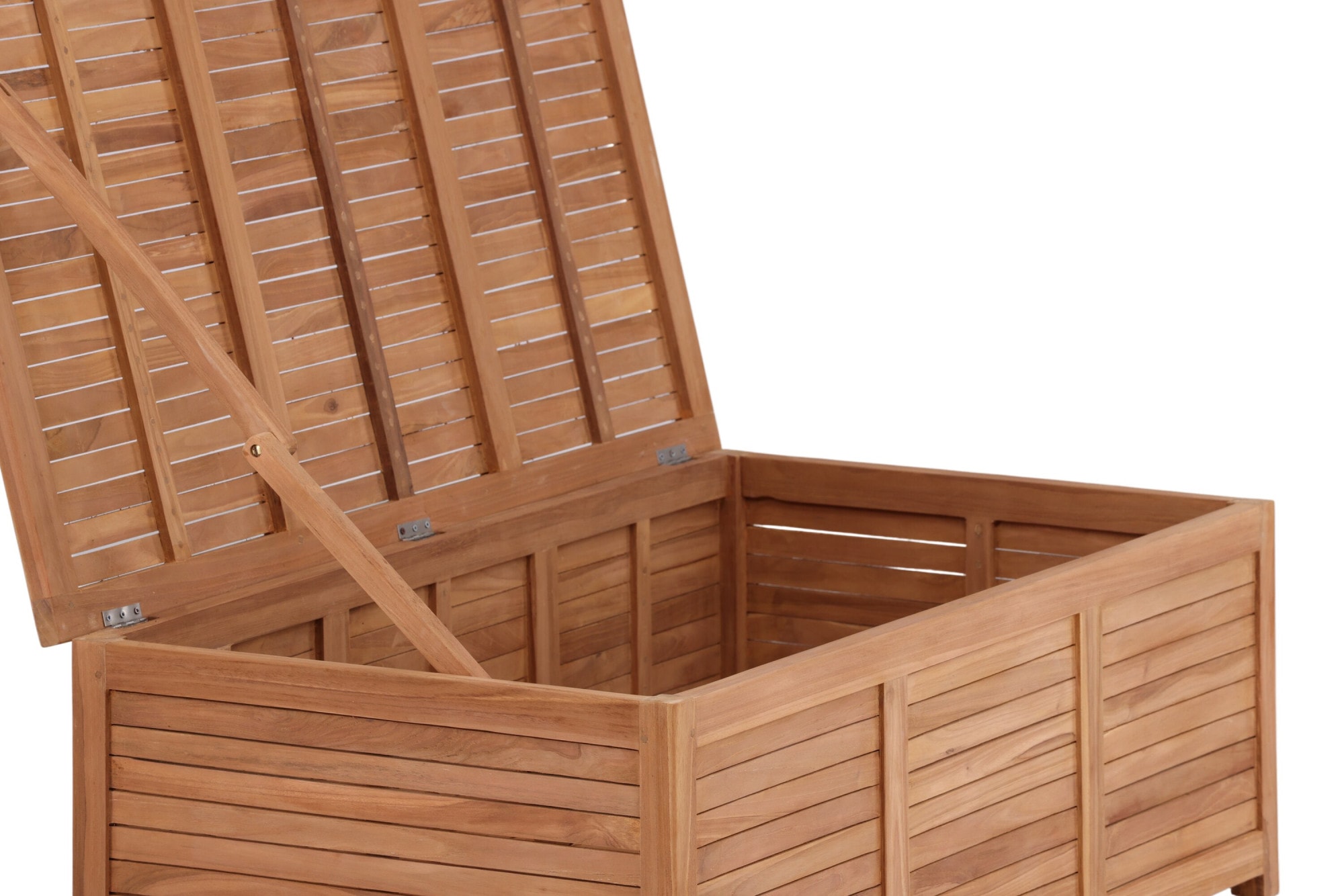 Venture Home Coffre »Trento, Teakholz-Kissenbox, belastbar bis 150 kg« boîte de rangement, bois noble naturel, résistant aux intempéries, assise possible