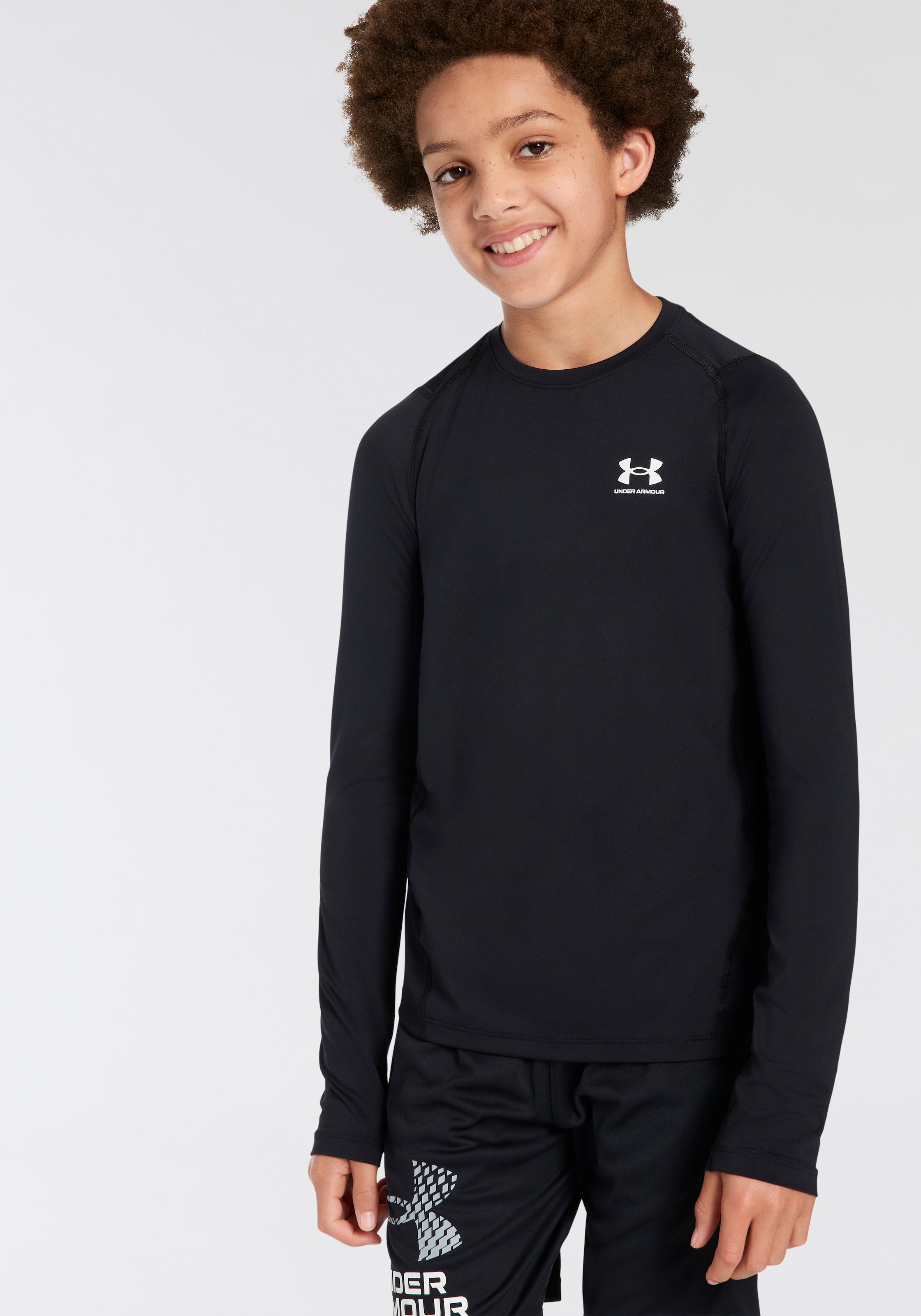 Image of Under Armour Trainingsshirt "UA HG ARMOUR LS" mit ergonomischen Flatlock-Nähten, leichtes Material mit Elasthan