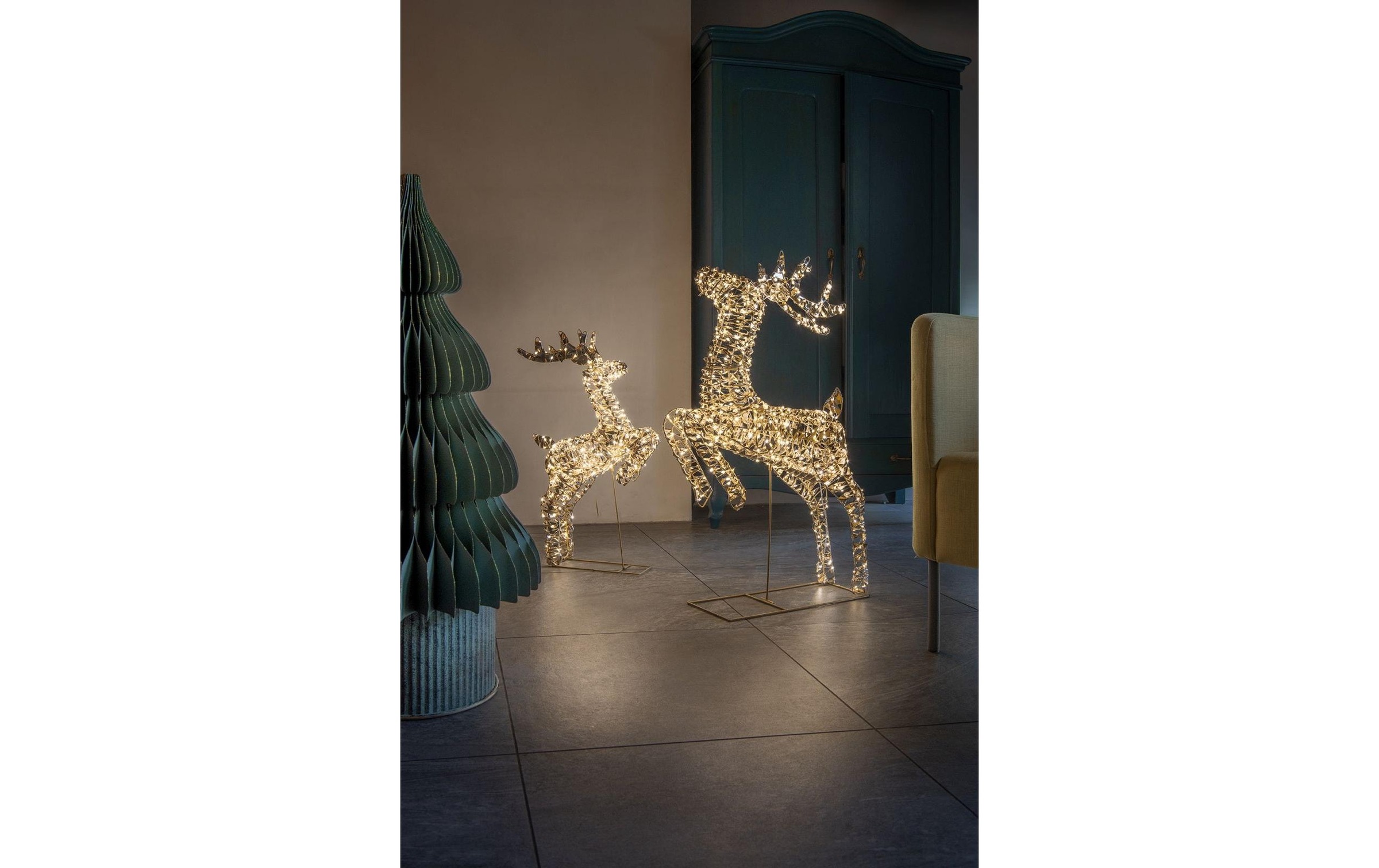STT LED Dekofigur »Glamour reindeer« Warmweiss