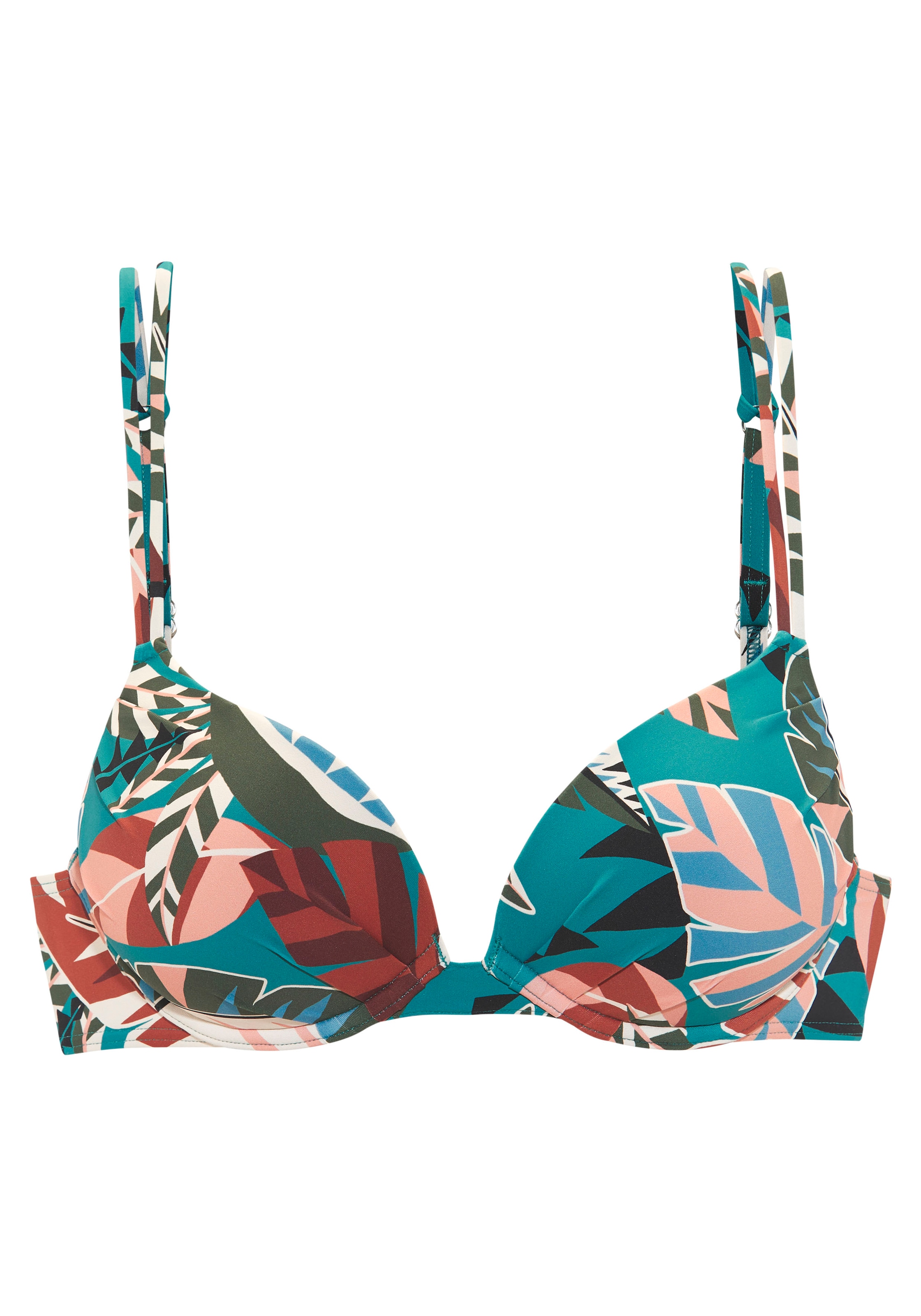 Buffalo Push-Up-Bikini-Top »Moana« mit modernem Allover-Print