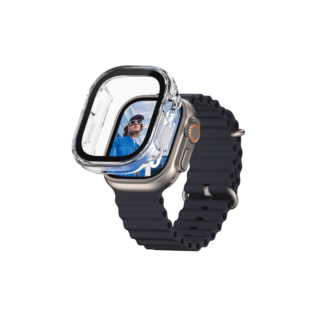 CARE by PanzerGlass Displayschutzglas »Full Body Protection«, für Apple Watch Ultra-Apple Watch Ultra 2, Displayschutzfolie, Schutzfolie, Bildschirmschutz, kratz- & stossfest
