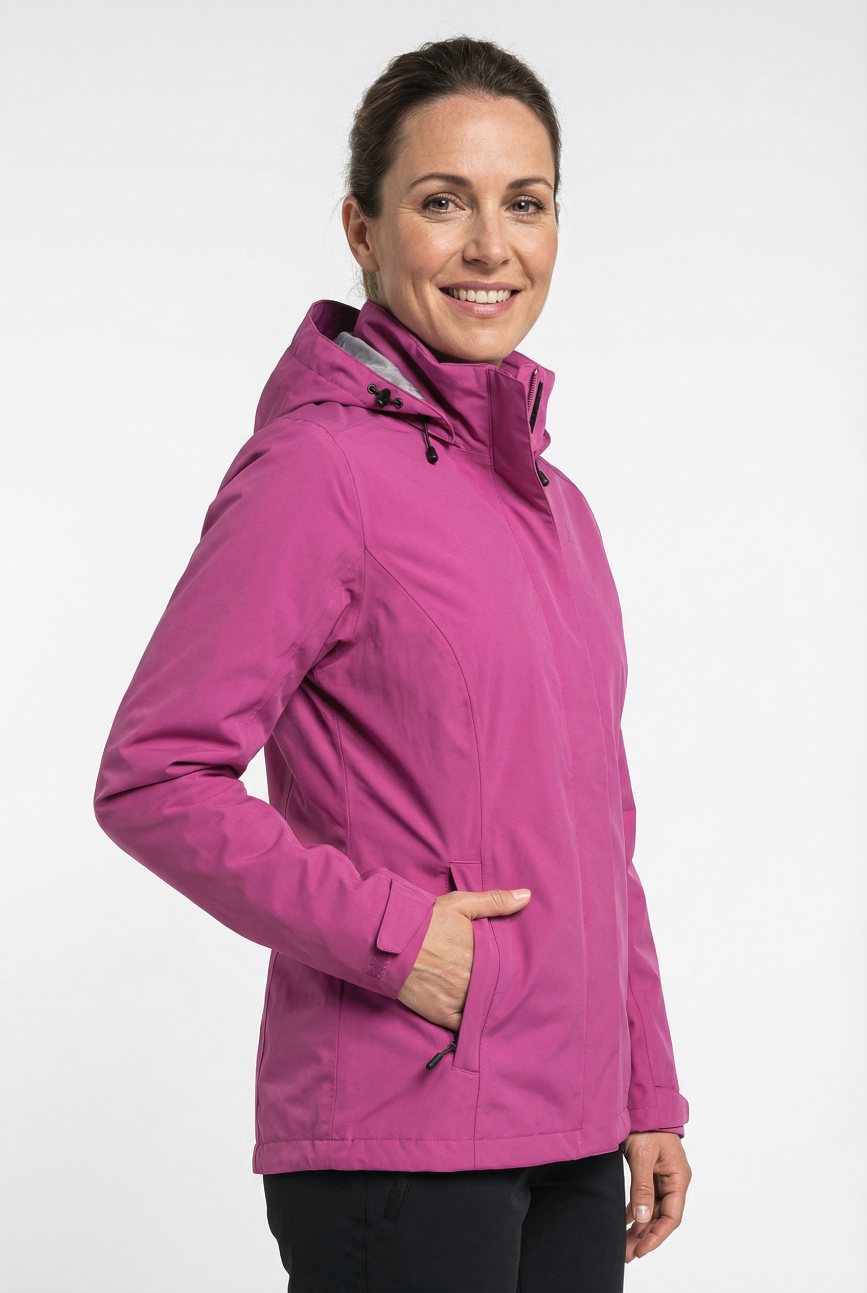 Schöffel Veste de pluie »Jacket Gmund L« avec capuche style sportif, imperméable, coupe-vent, respirant, veste de mi-saison