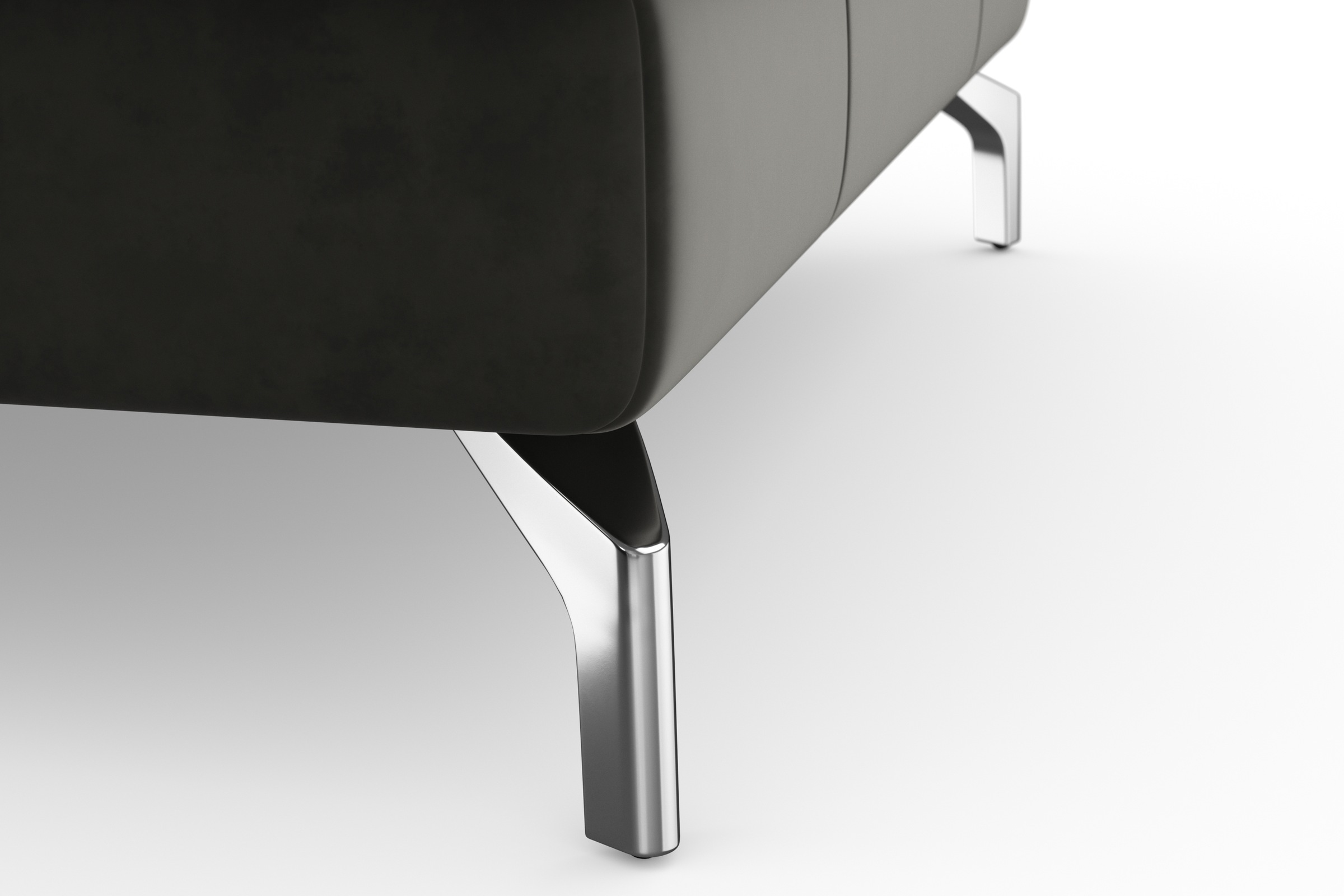 sit&more Ecksofa »Bendigo L-Form«, inklusive Sitztiefenverstellung, Bodenfreiheit 12 cm, in 2 Fussfarben