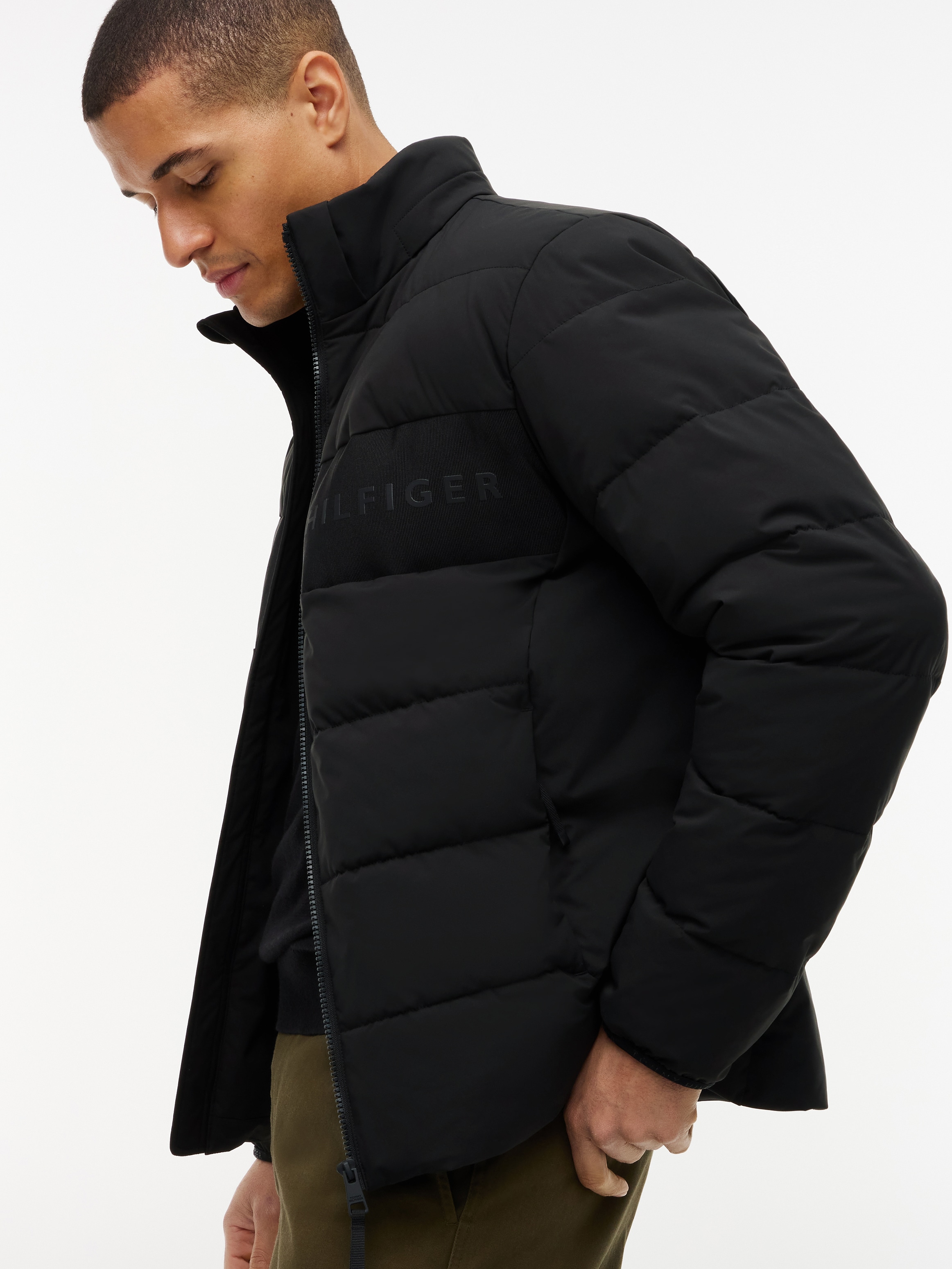 Tommy Hilfiger Veste matelassée »DETACHABLE HOODED BRANDED« avec capuche coupe normale