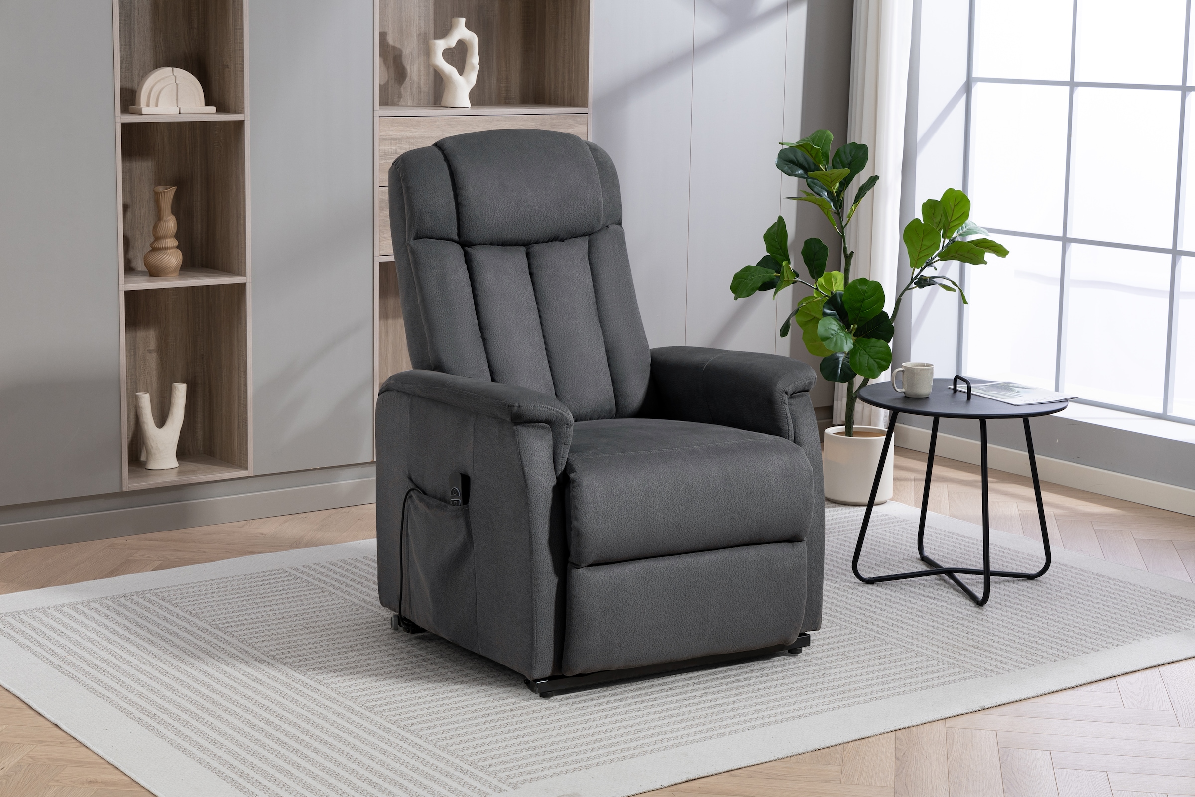 Duo Collection Fauteuil TV »Delphi mit elektrischer Aufstehhilfe« fonction relaxation et ressorts ensachés avec suspension à lames en acier
