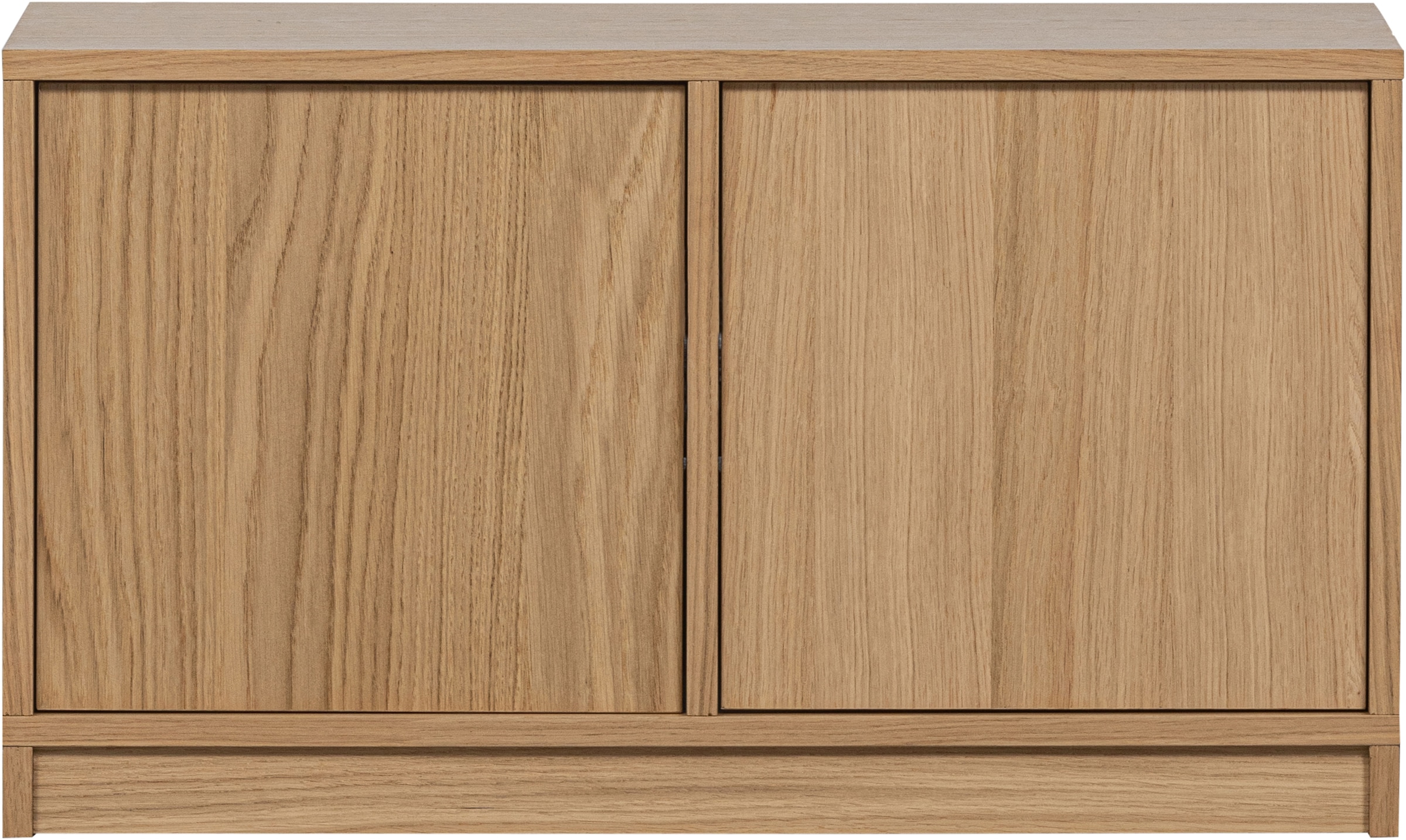 WOOOD Sideboard »Modulair mit Druckmechanismus und Eichenfurnier B 77 x T 40 x H 44 cm« Tragkraft 15 kg pro Einlegeboden, einfach zu montieren