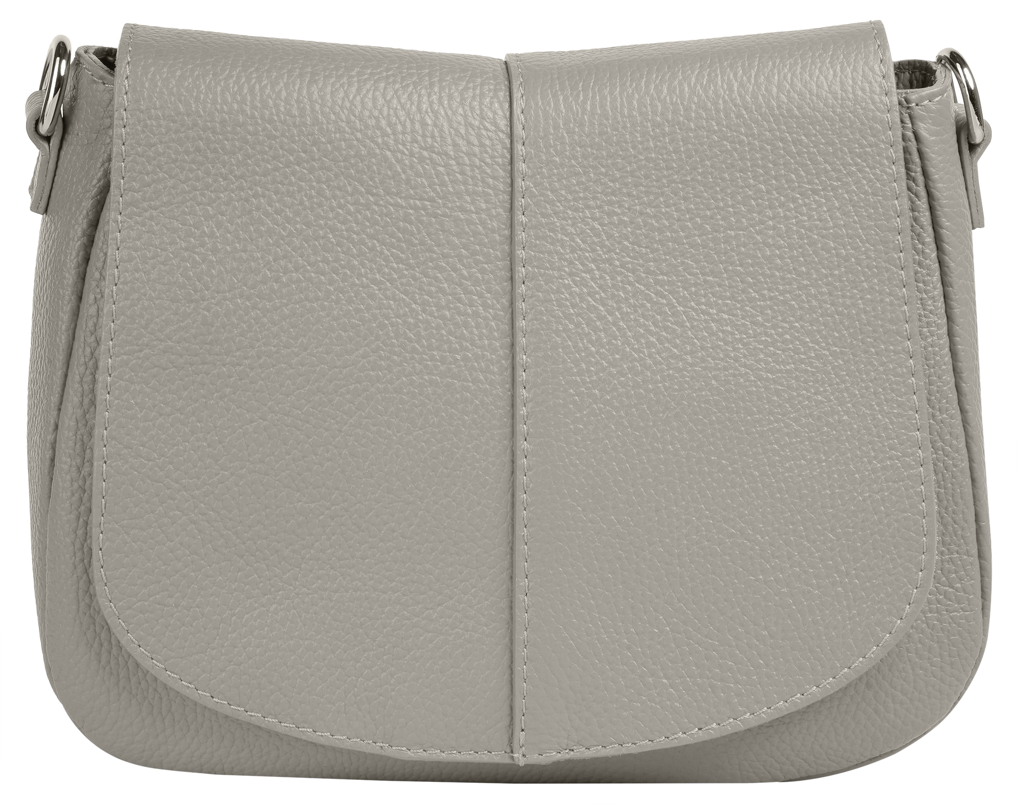 Cluty Umhängetasche, echt Leder, Made in Italy