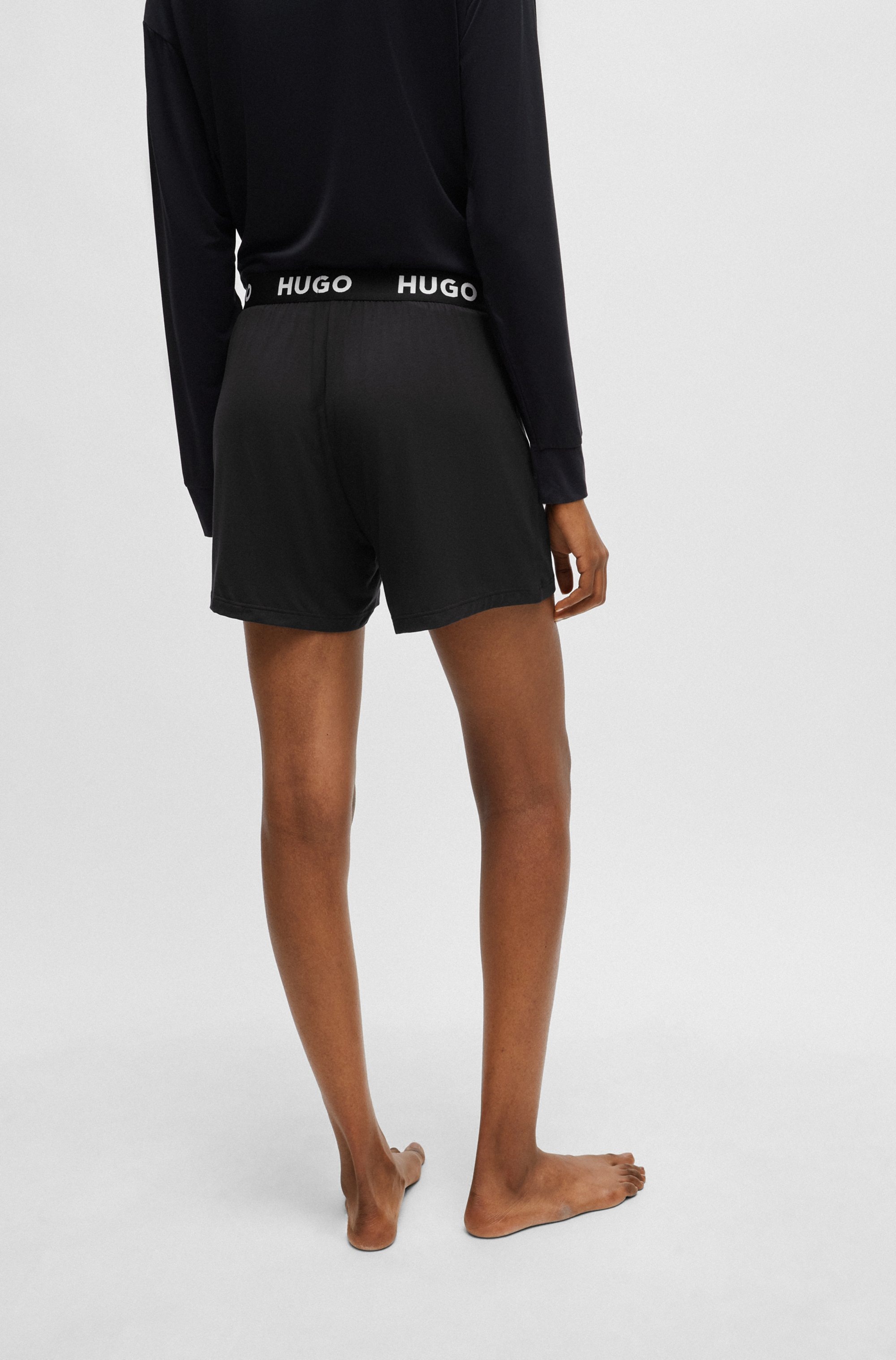 HUGO Underwear Schlafshorts »UNITE Shorts«  mit Hugo Logo-Elastiktape am Bund