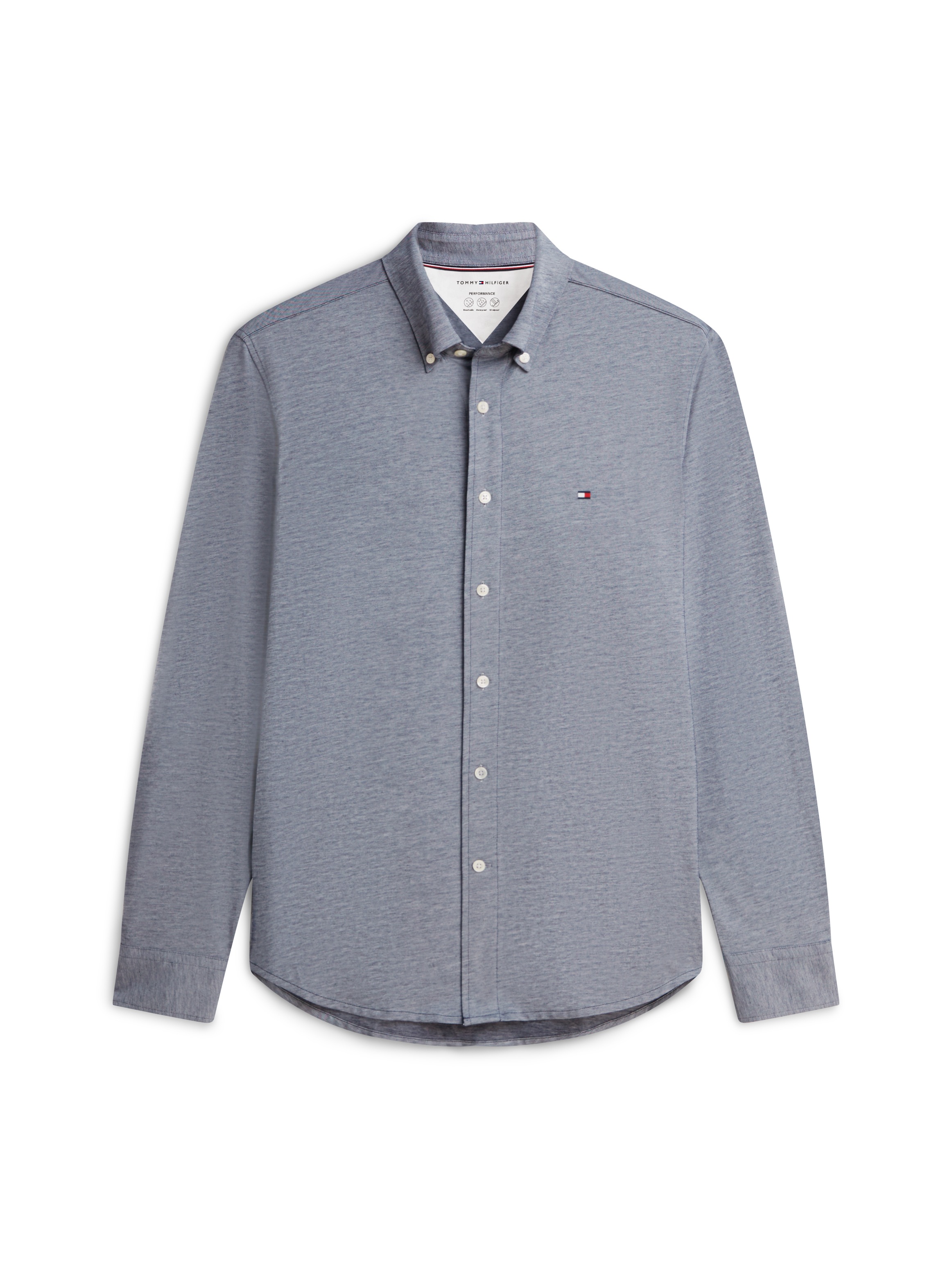 Tommy Hilfiger Langarmhemd »PERFORMANCE PIQUE OXFORD«